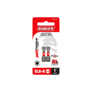 Diablo DSL681P2 1 Inch SL6-8 Slotted Drive Bits , 2-Pack