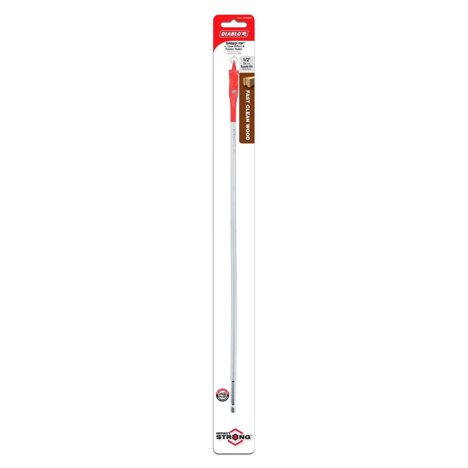 Diablo DSP3020 1/2 Inch x 16 Inch SPEEDemon Spade Bit