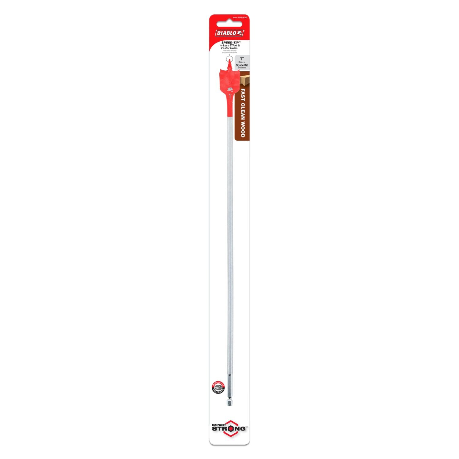 Diablo DSP3060 1-in. x 16-in. Spade Bit for Wood