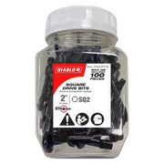 Diablo DSQ22P100 2 Inch #2 Square Drive Bits , 100-Pack