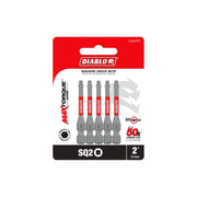 Diablo DSQ22P5 2 Inch #2 Square Drive Bits , 5-Pack