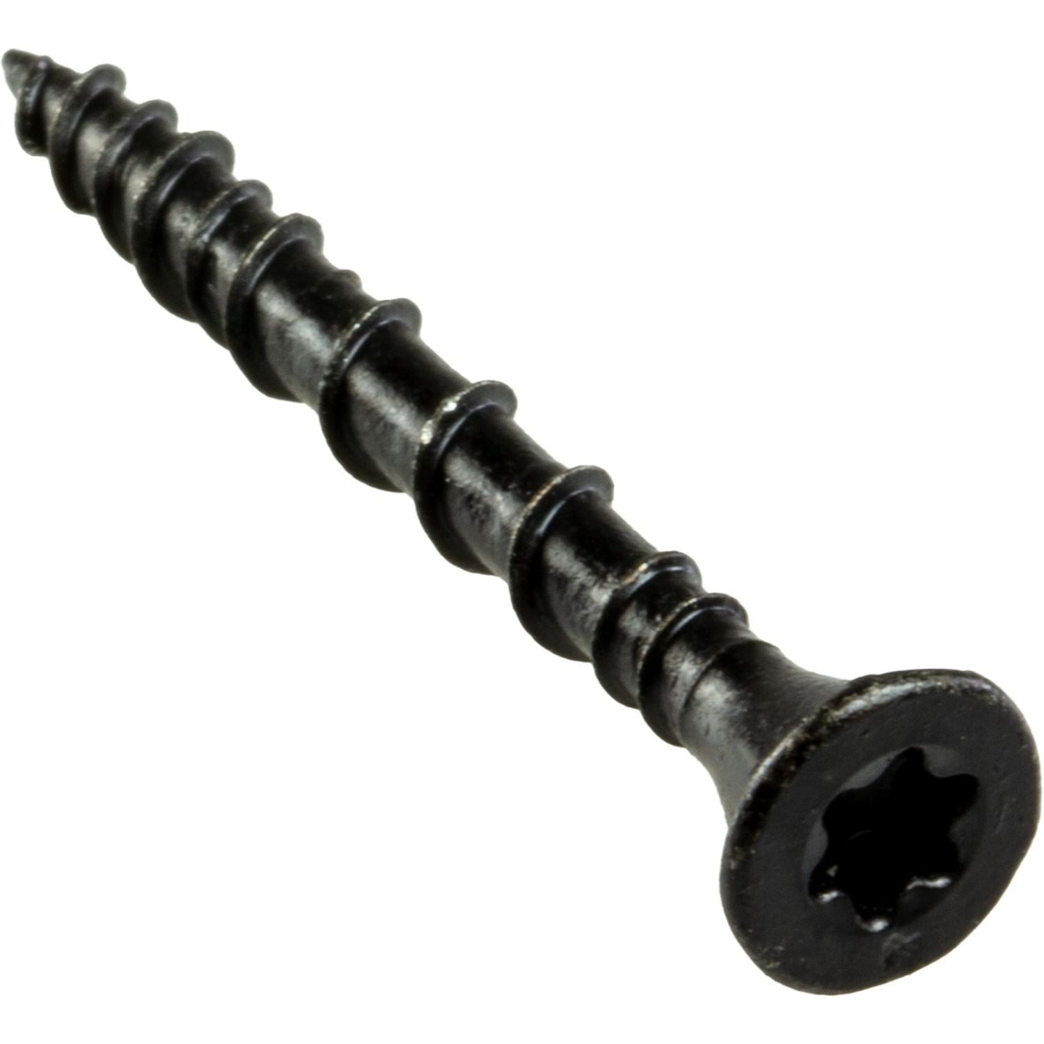 Simpson Strong-Tie DSVBK158R160 Deck-Drive DSV WOOD Screw,  #8 x 1-5/8-in. T25, Flat Head, Quik Guard, Black, 160-Pack