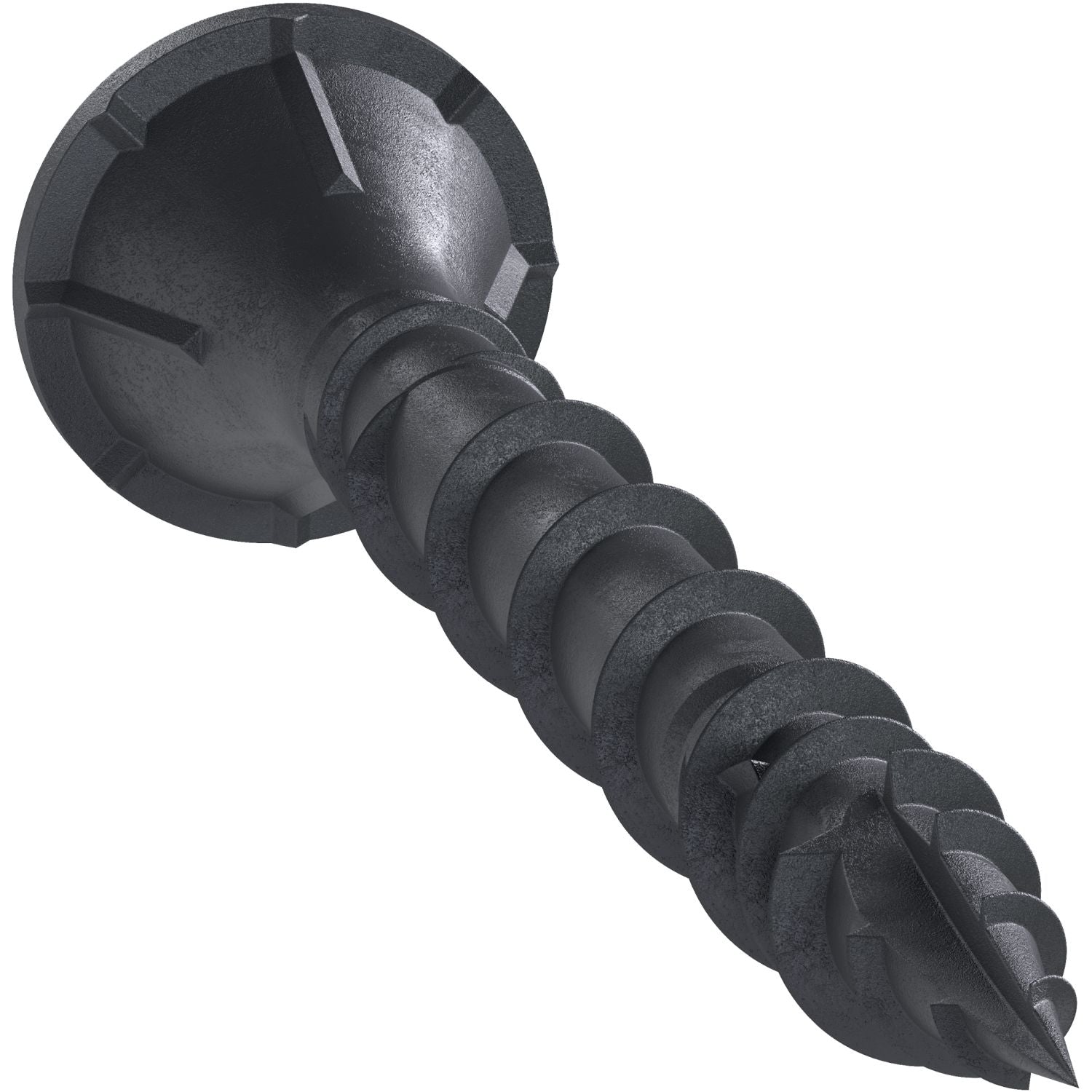 Simpson Strong-Tie DSVBK158R480 Deck-Drive DSV WOOD Screw,  #8 x 1-5/8-in. T25, Flat Head, Quik Guard, Black, 480-Pack