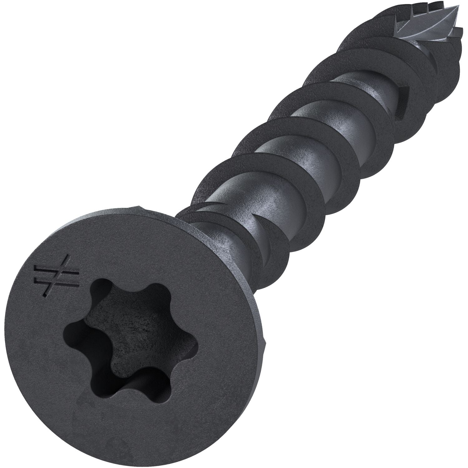 Simpson Strong-Tie DSVBK158R480 Deck-Drive DSV WOOD Screw,  #8 x 1-5/8-in. T25, Flat Head, Quik Guard, Black, 480-Pack