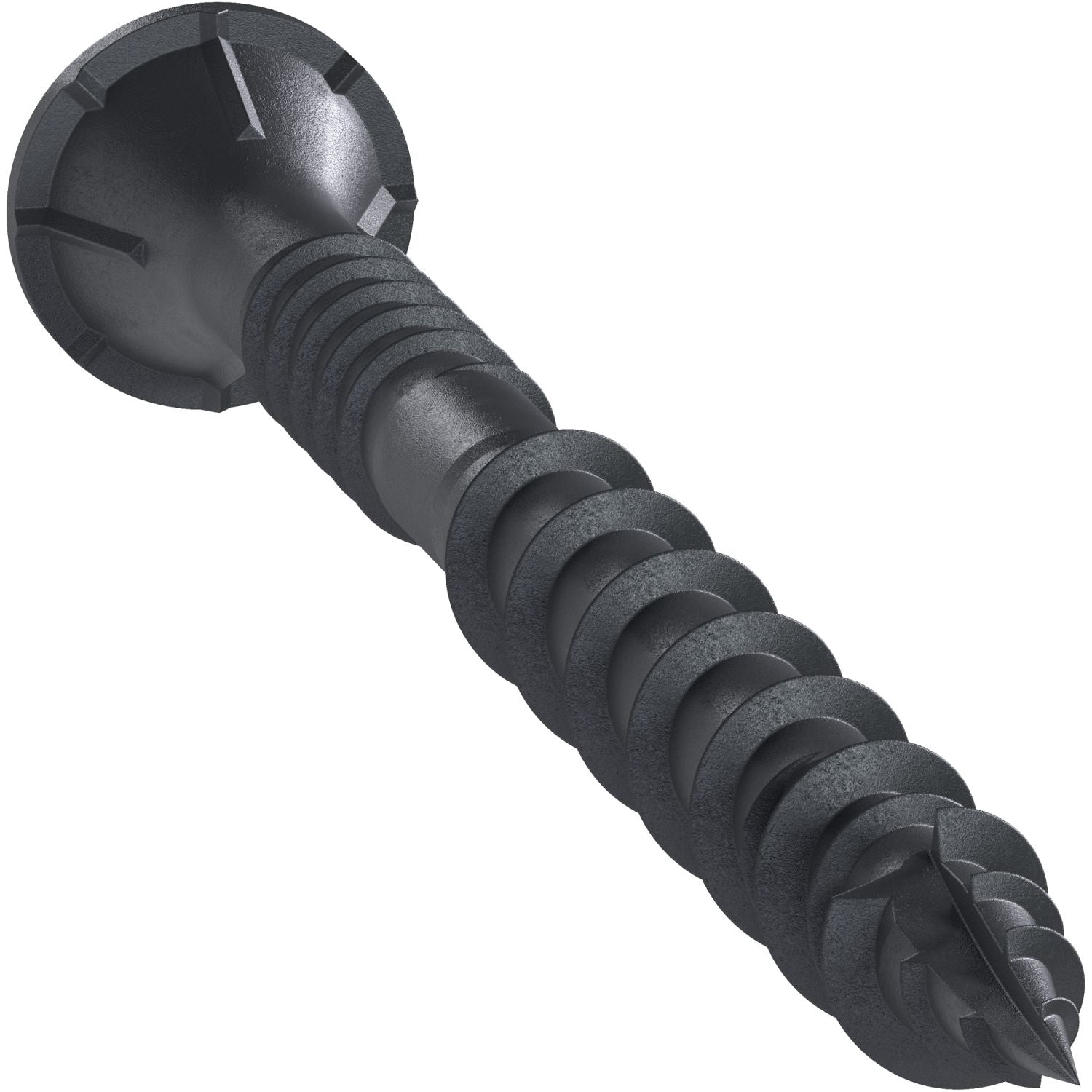 Simpson Strong-Tie DSVBK212R240 Deck-Drive DSV WOOD Screw,  #10 x 2-1/2-in. T25, Flat Head, Quik Guard, Black, 240-Pack