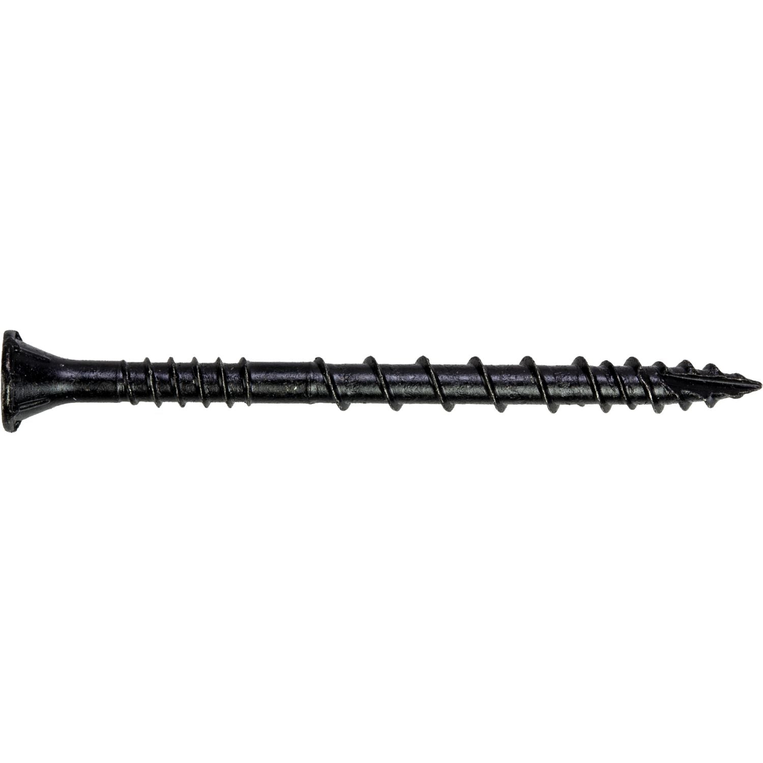 Simpson Strong-Tie DSVBK212R80 Deck-Drive DSV WOOD Screw,  #10 x 2-1/2-in. T25, Flat Head, Quik Guard, Black, 80-Pack
