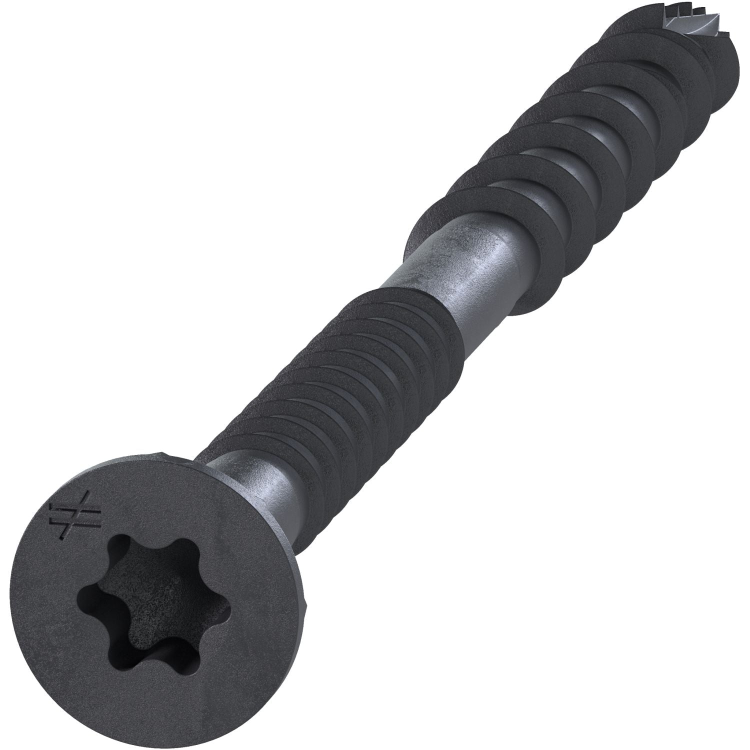 Simpson Strong-Tie DSVBK3R210 Deck-Drive DSV WOOD Screw,  #10 x 3-in. T25, Flat Head, Quik Guard, Black, 210-Pack