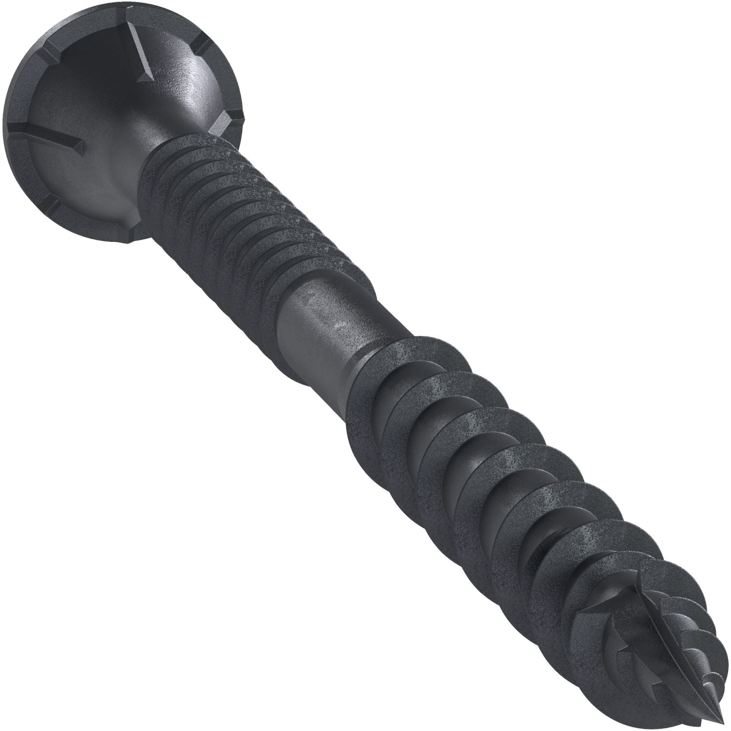 Simpson Strong-Tie DSVBK3R210 Deck-Drive DSV WOOD Screw,  #10 x 3-in. T25, Flat Head, Quik Guard, Black, 210-Pack