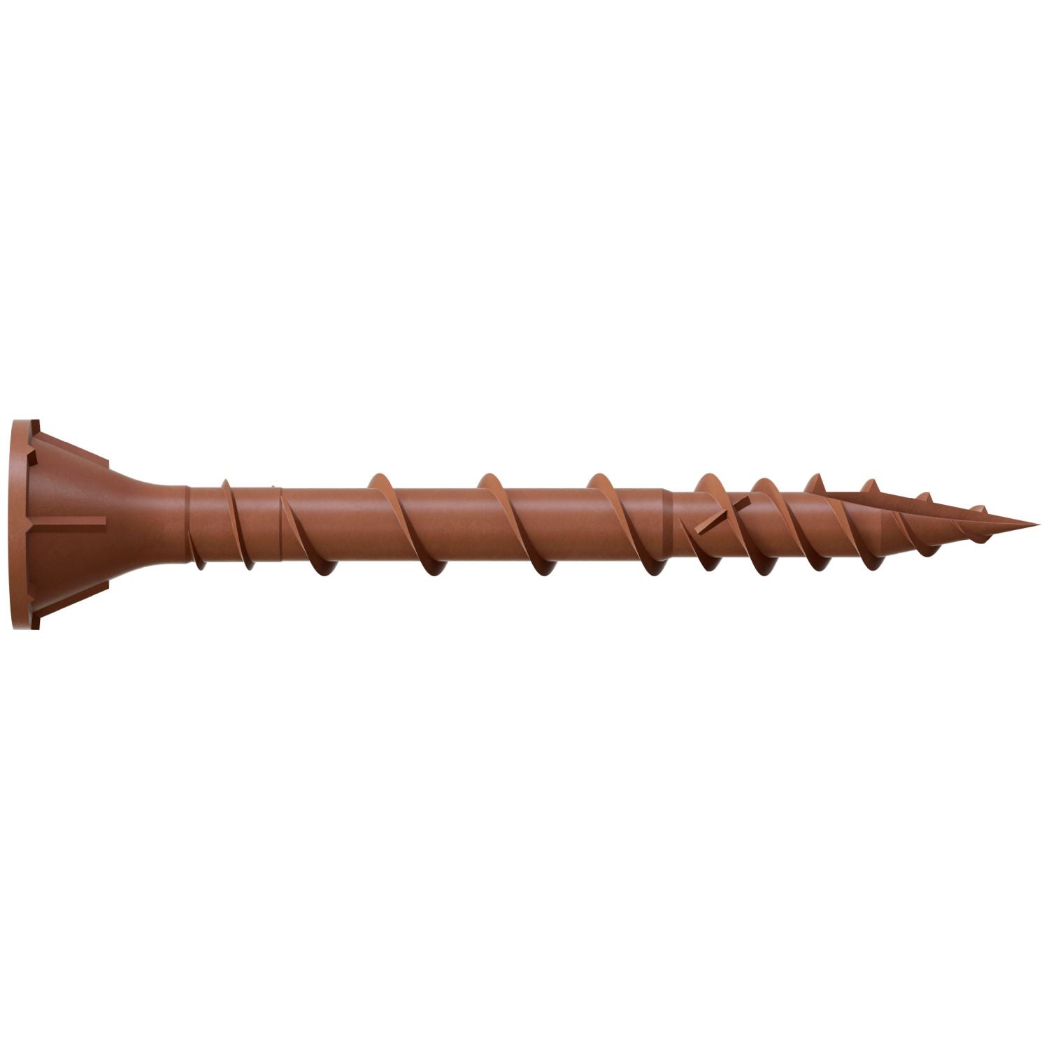 Simpson Strong-Tie DSVR158R5LB Deck-Drive DSV WOOD Screw,  #8 x 1-5/8-in. T-25, Flat Head, Quik Guard, Red, 5-lb.