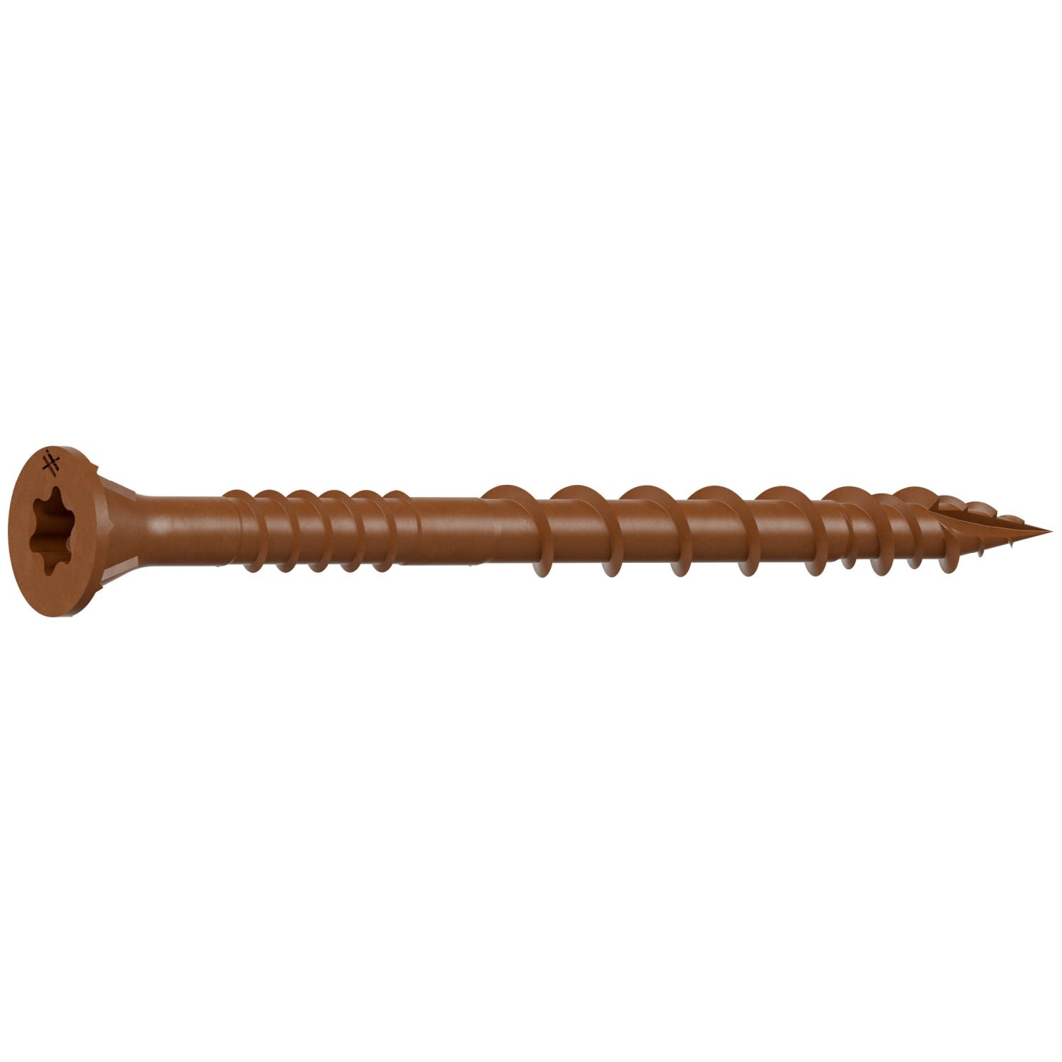 Simpson Strong-Tie DSVR212MB Deck-Drive DSV WOOD Screw,  #10 x 2-1/2-in. T-25, Flat Head, Quik Guard, Red, 1750-Pack