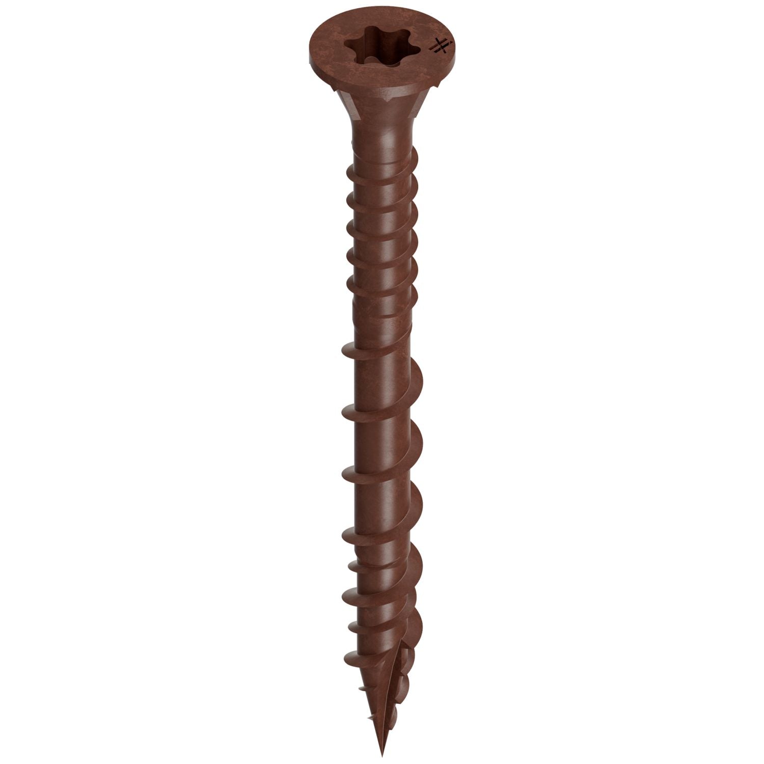 Simpson Strong-Tie DSVR2MB Deck-Drive DSV WOOD Screw,  #10 x 2-in. T-25, Flat Head, Quik Guard, Red, 1750-Pack