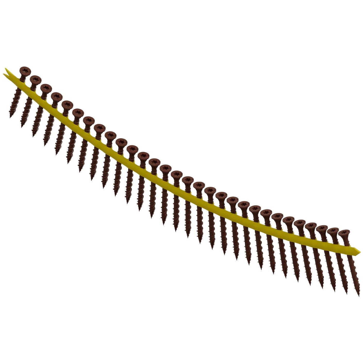 Simpson Strong-Tie DSVR2S Deck-Drive DSV WOOD Screw (Collated),  #10 x 2-in. T25 6-Lobe, Red, 1500-Pack