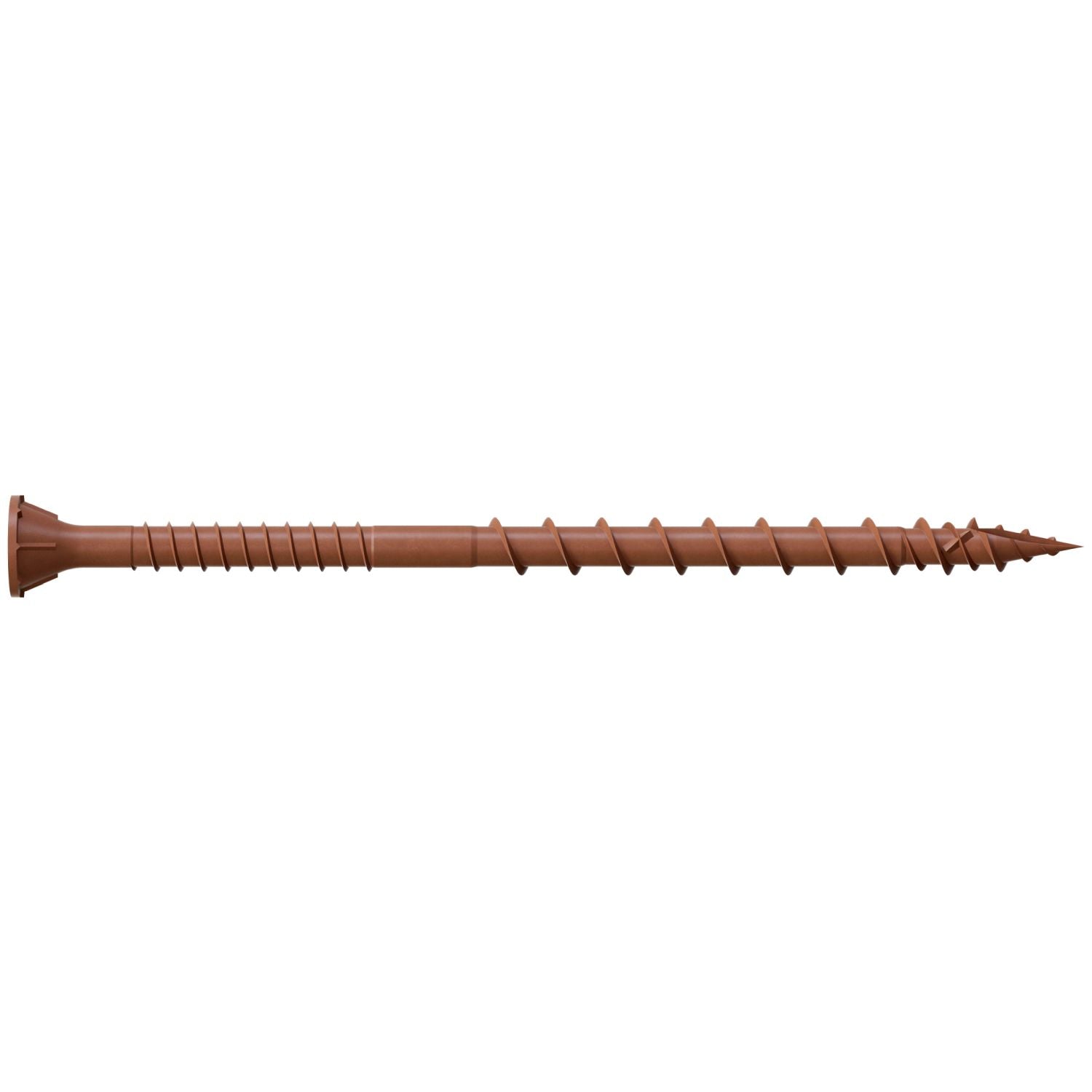 Simpson Strong-Tie DSVR312MB Deck-Drive DSV WOOD Screw,  #10 x 3-1/2-in. T-25, Flat Head, Quik Guard, Red, 1000-Pack
