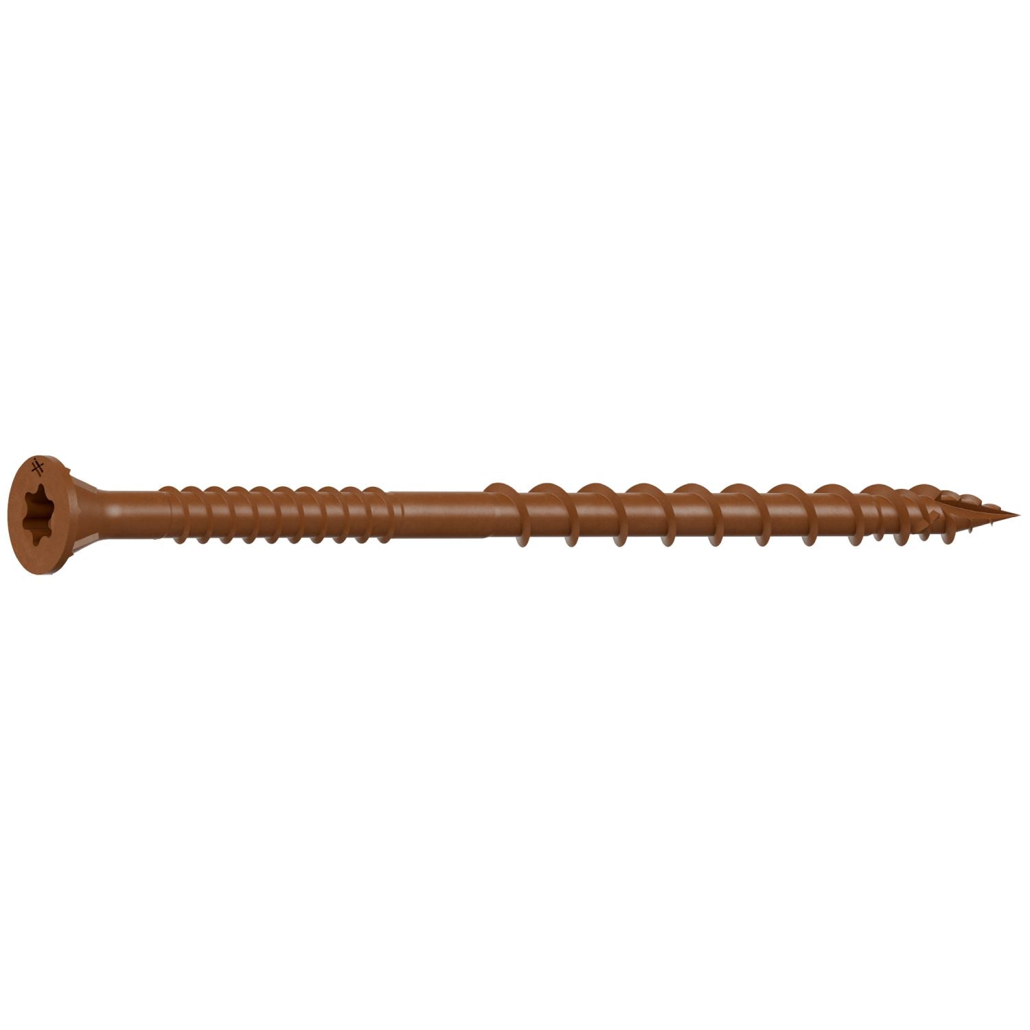 Simpson Strong-Tie DSVR312R1LB Deck-Drive DSV WOOD Screw,  #10 x 3-1/2-in. T-25, Flat Head, Quik Guard, Red, 1-lb.