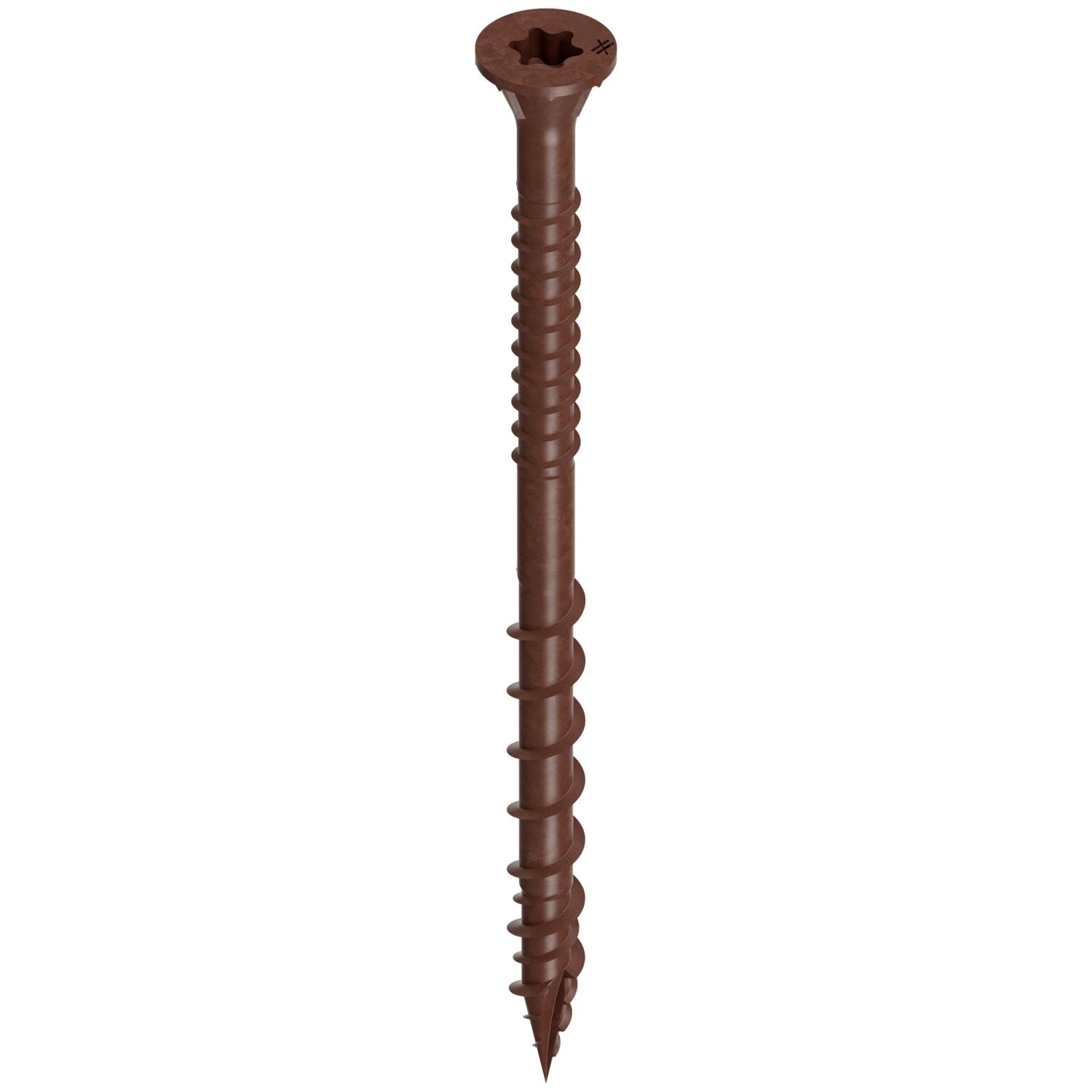 Simpson Strong-Tie DSVR3MB Deck-Drive DSV WOOD Screw,  #10 x 3-in. T-25, Flat Head, Quik Guard, Red, 1750-Pack