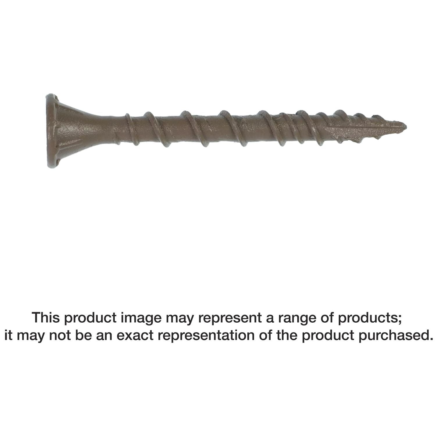 Simpson Strong-Tie DSVT158R350 Deck-Drive DSV WOOD Screw,  #8 x 1-5/8-in. T25, Flat Head, Quik Guard, Tan, 350-Pack