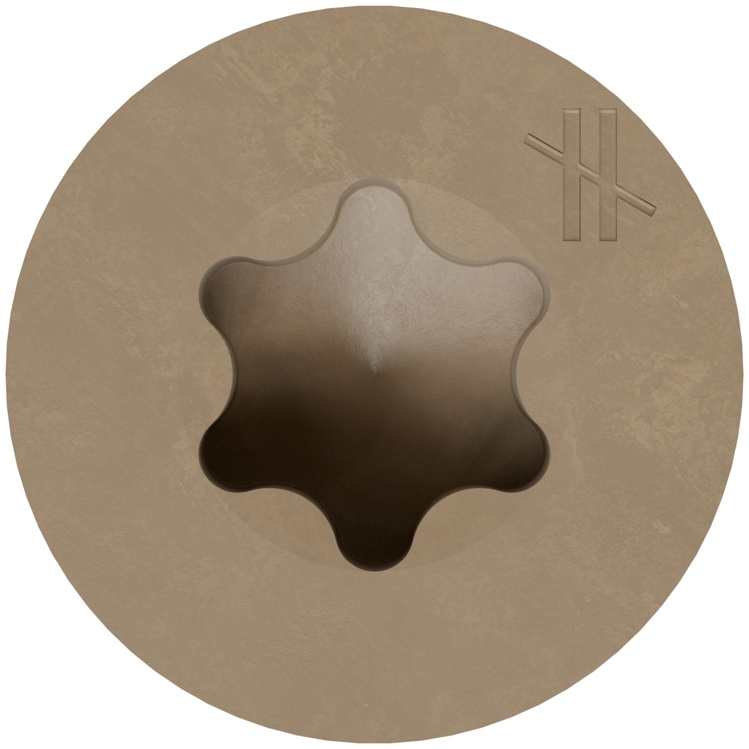 Simpson Strong-Tie DSVT212MB Deck-Drive DSV WOOD Screw,  #10 x 2-1/2-in. T-25, Flat Head, Quik Guard, Tan, 1750-Pack