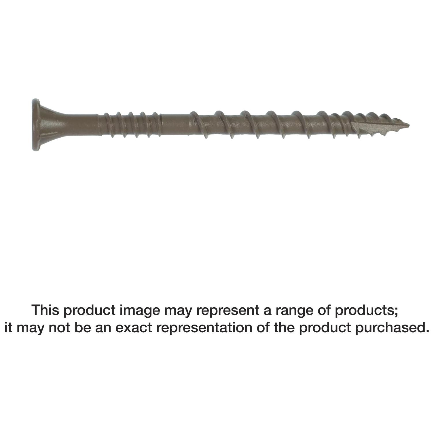Simpson Strong-Tie DSVT212R5LB Deck-Drive DSV WOOD Screw,  #10 x 2-1/2-in. T-25, Flat Head, Quik Guard, Tan, 5-lb.
