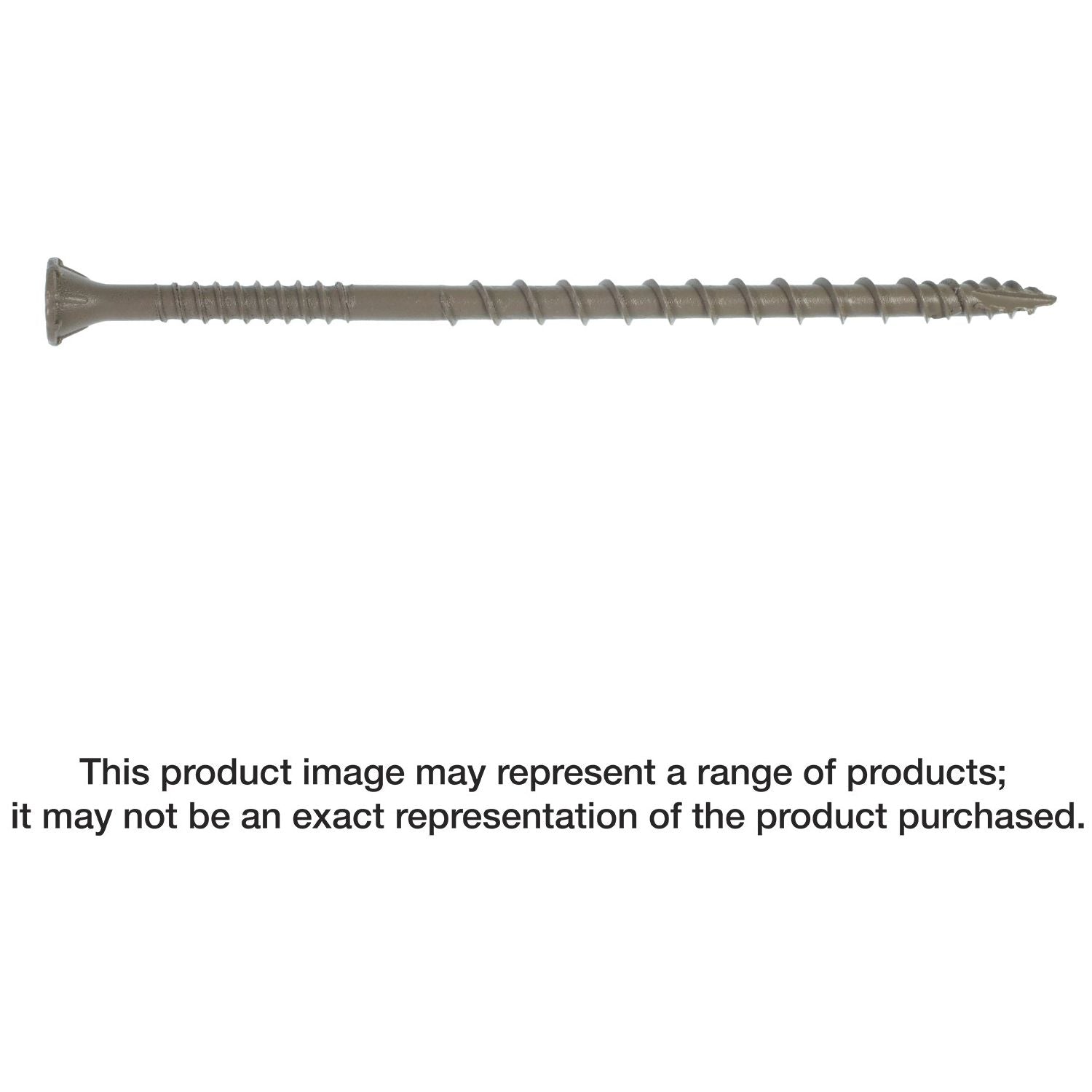 Simpson Strong-Tie DSVT4R5LB Deck-Drive DSV WOOD Screw,  #10 x 4-in. T-25, Flat Head, Quik Guard, Tan, 5-lb.