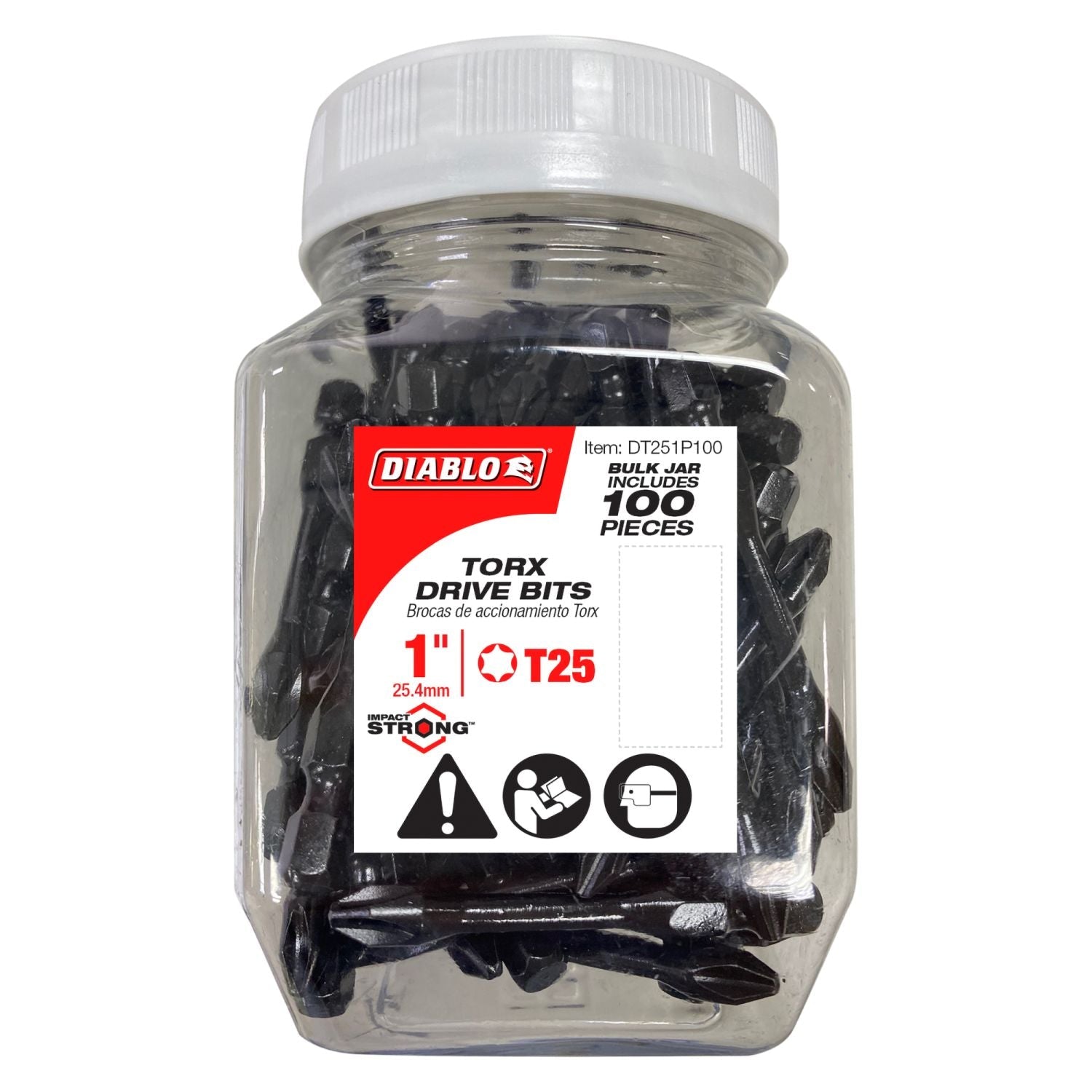 Diablo DT251P100 1 Inch #25 Torx Drive Bits , 100-Pack