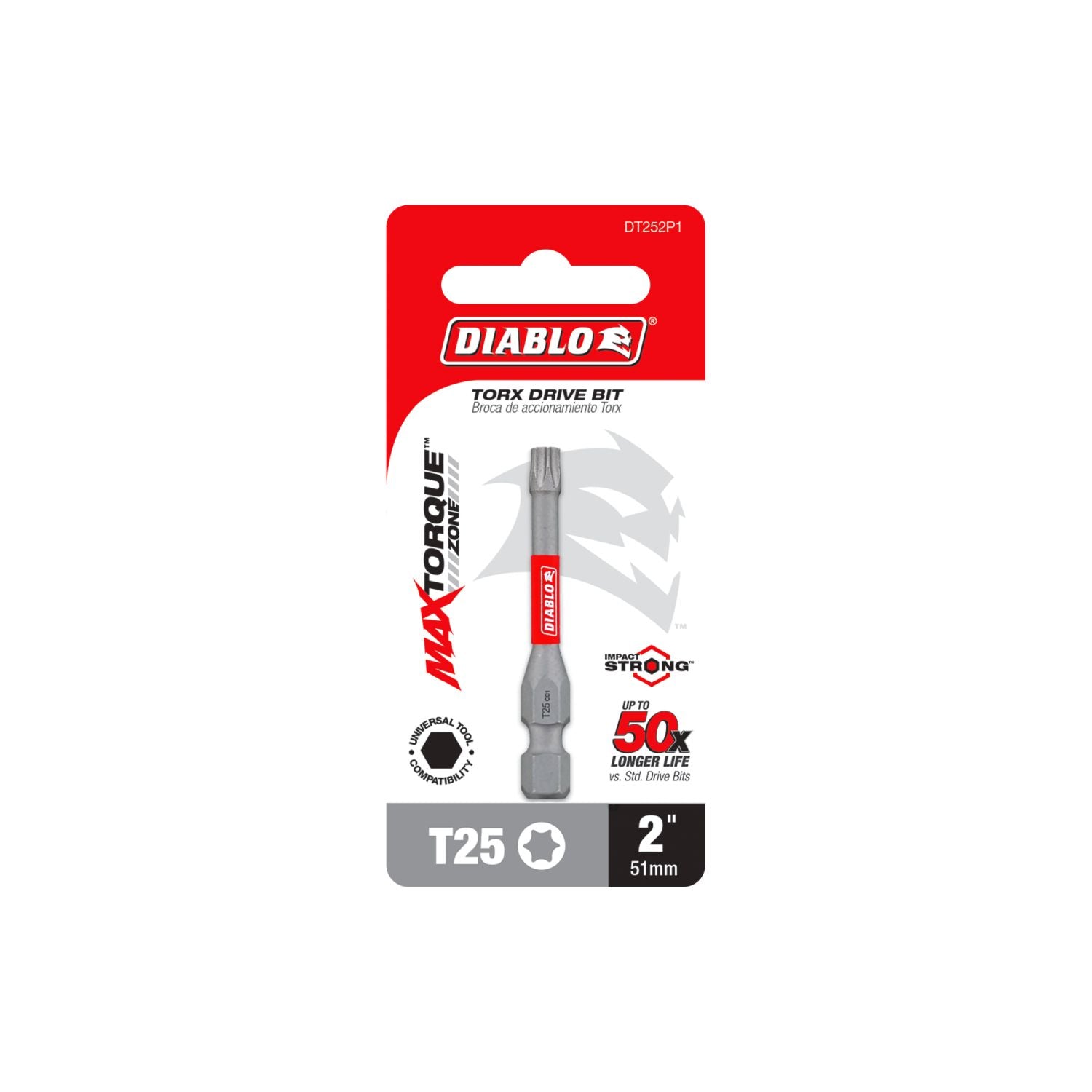 Diablo DT252P1 2 Inch #25 Torx Drive Bit