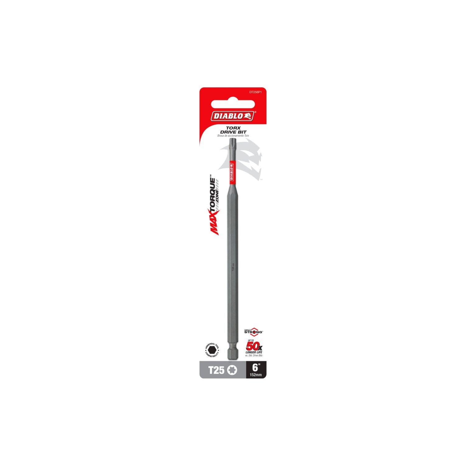 Diablo DT256P1 6 Inch #25 Torx Drive Bit
