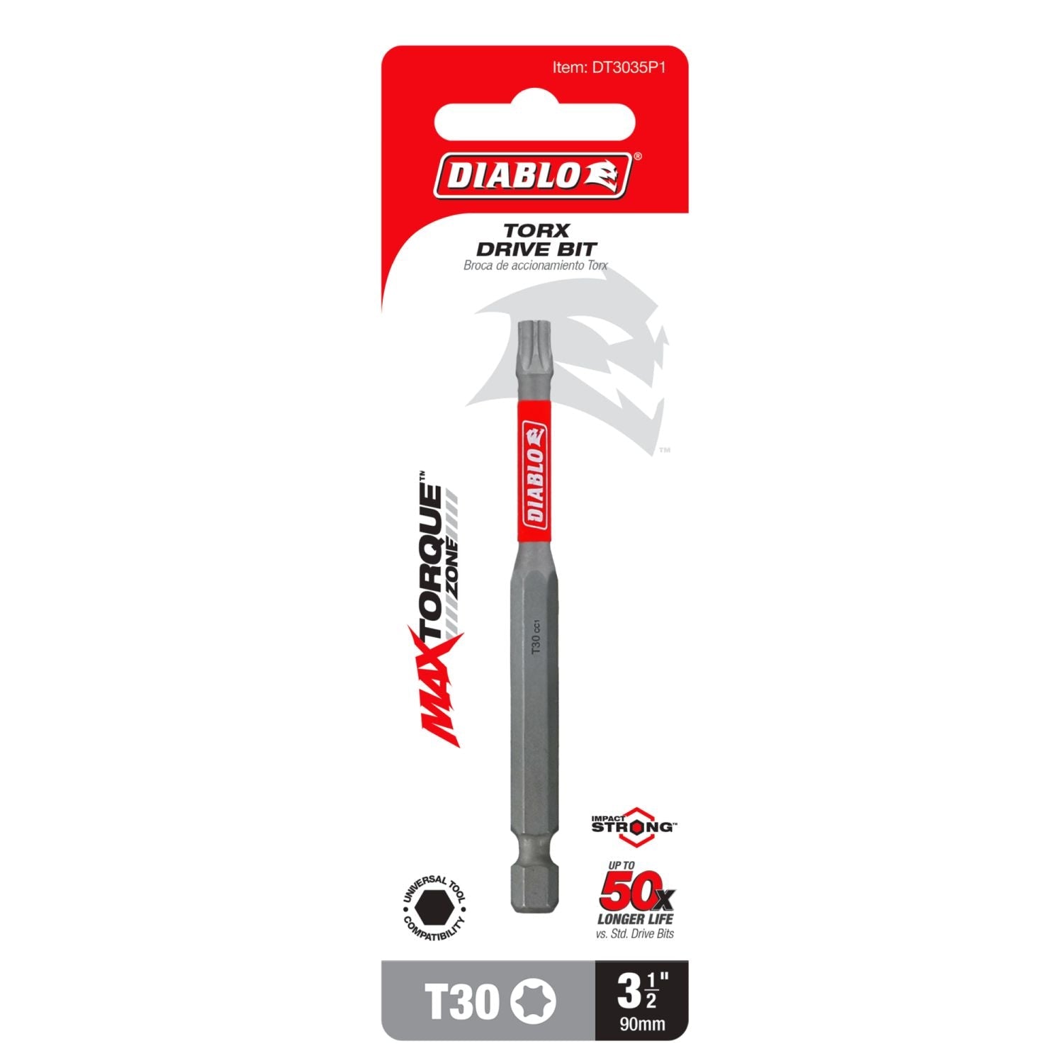 Diablo DT3035P1 3-1/2 in. T30 Torx Drive Bit