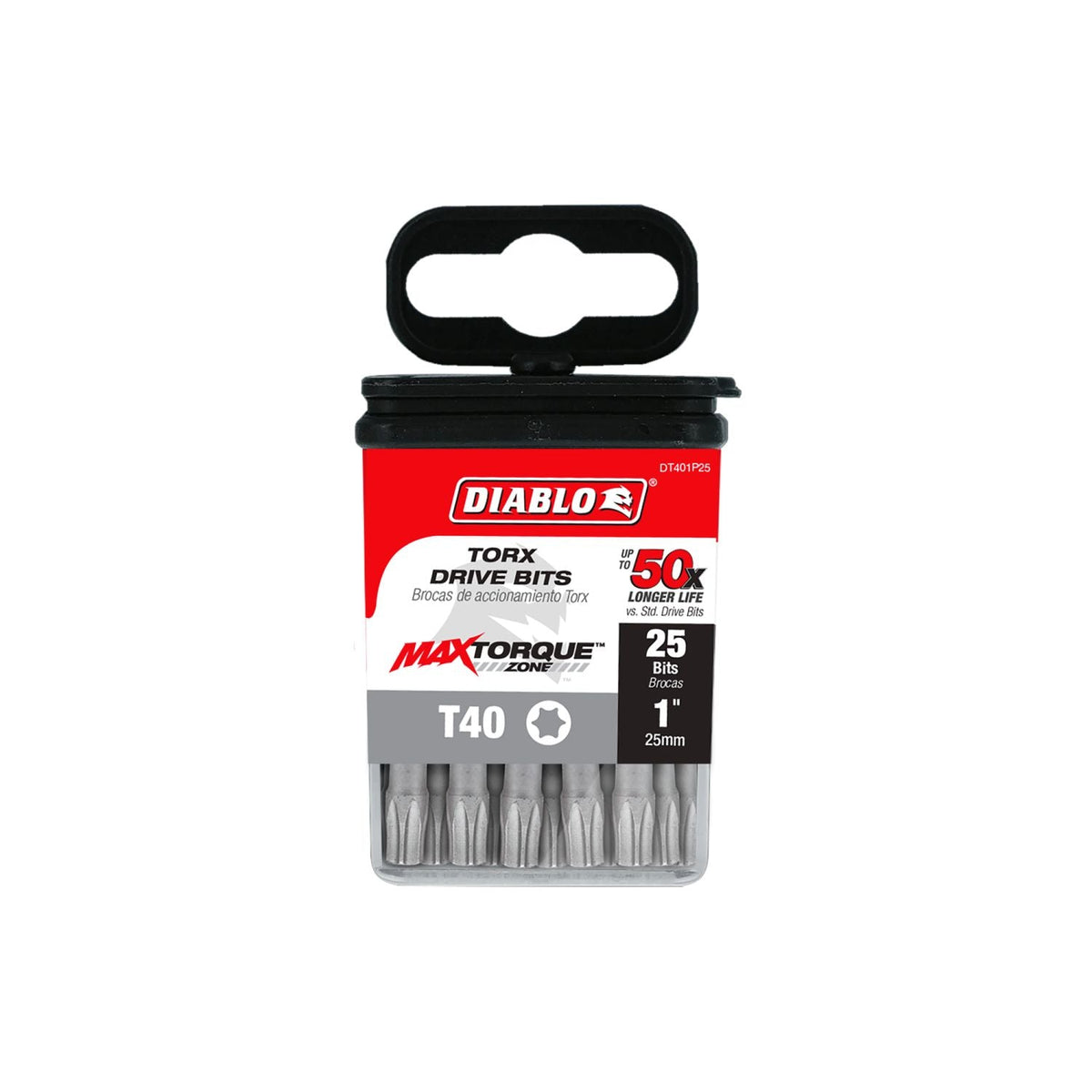 Diablo DT401P25 1 Inch #40 Torx Drive Bits , 25-Pack