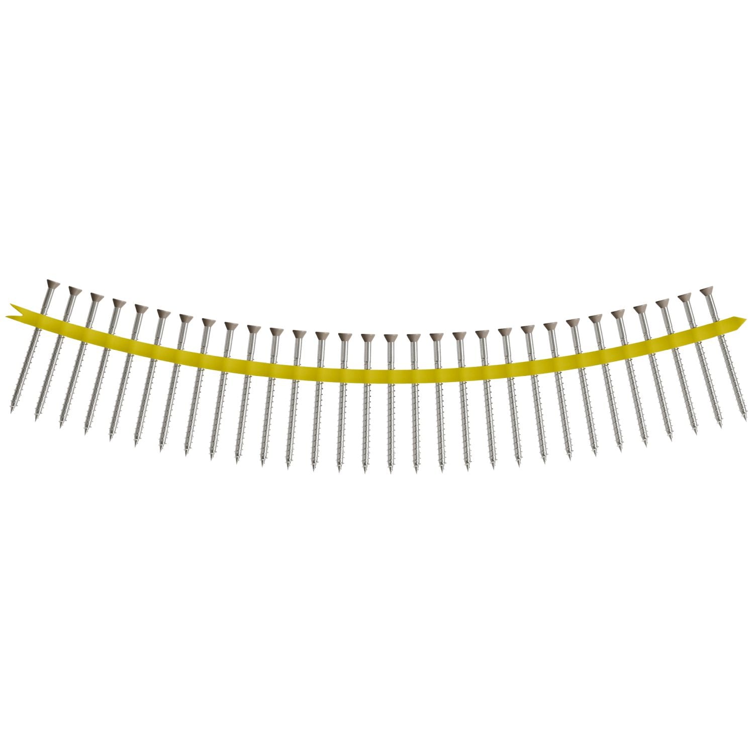 Simpson Strong-Tie DTH212S305GR01 Trim-Head Screw,  Sharp Point (Collated),  #7 x 2-1/2-in. #2 Square Type 305 Gray 01, 1000-Pack