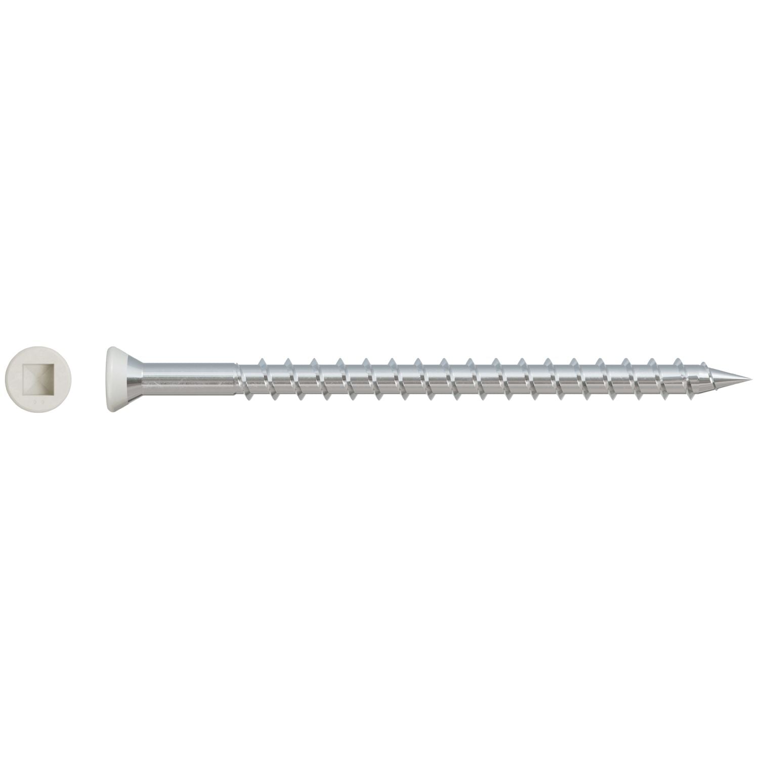 Simpson Strong-Tie DTH212S305GR03 Trim-Head Screw,  Sharp Point (Collated),  #7 x 2-1/2-in. #2 Square Type 305 Gray 03, 1000-Pack