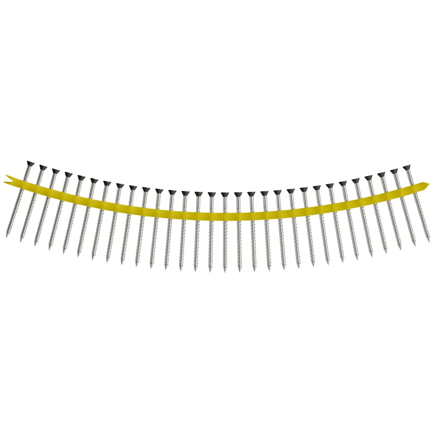 Simpson Strong-Tie DTH212S305GR04 Trim-Head Screw,  Sharp Point (Collated),  #7 x 3-in. #2 SQ Type 305, Gray 04, 1000-Pack