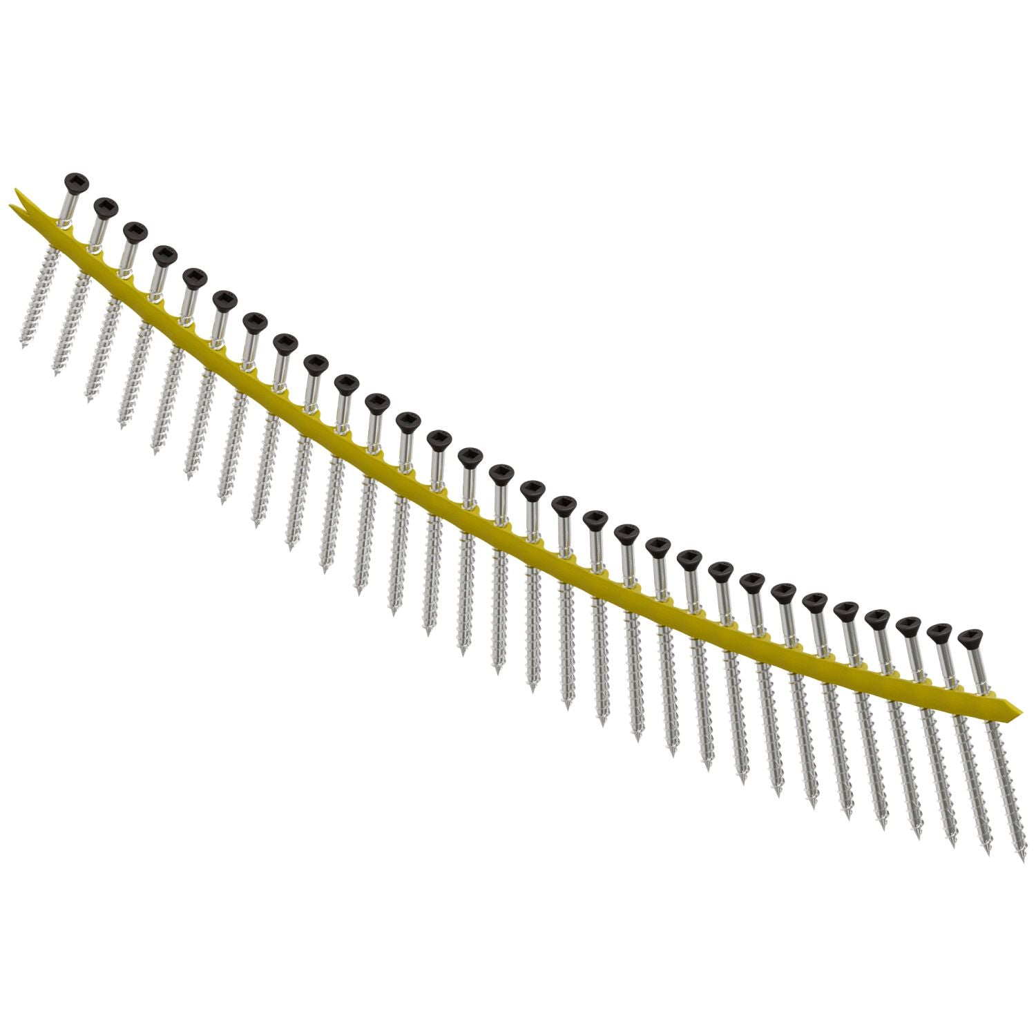 Simpson Strong-Tie DTH212S305GR04 Trim-Head Screw,  Sharp Point (Collated),  #7 x 3-in. #2 SQ Type 305, Gray 04, 1000-Pack