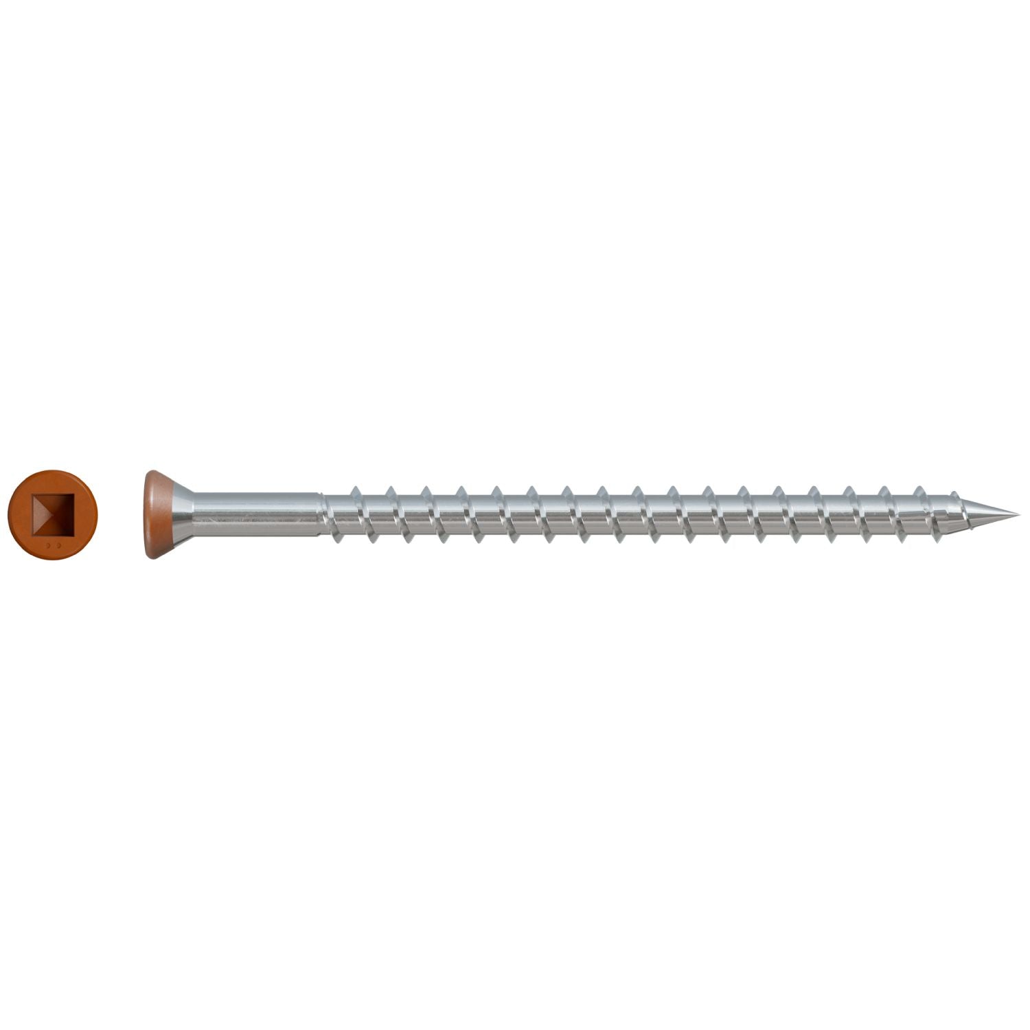 Simpson Strong-Tie DTH212S305TN01 Trim-Head Screw,  Sharp Point (Collated),  #7 x 3-1/2-in. #2 Square Type 305 Tan 01, 1000-Pack