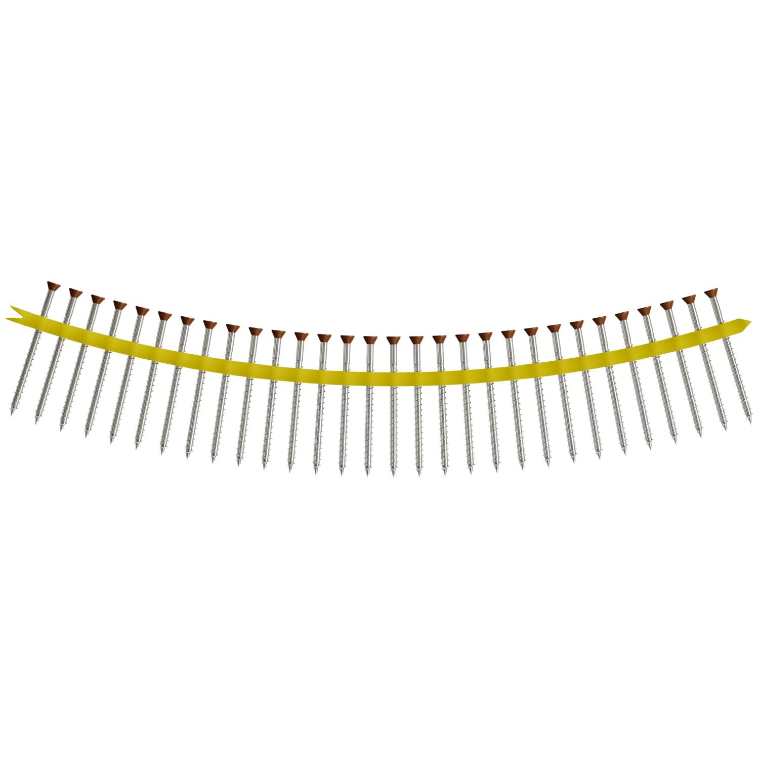 Simpson Strong-Tie DTH212S305TN01 Trim-Head Screw,  Sharp Point (Collated),  #7 x 3-1/2-in. #2 Square Type 305 Tan 01, 1000-Pack