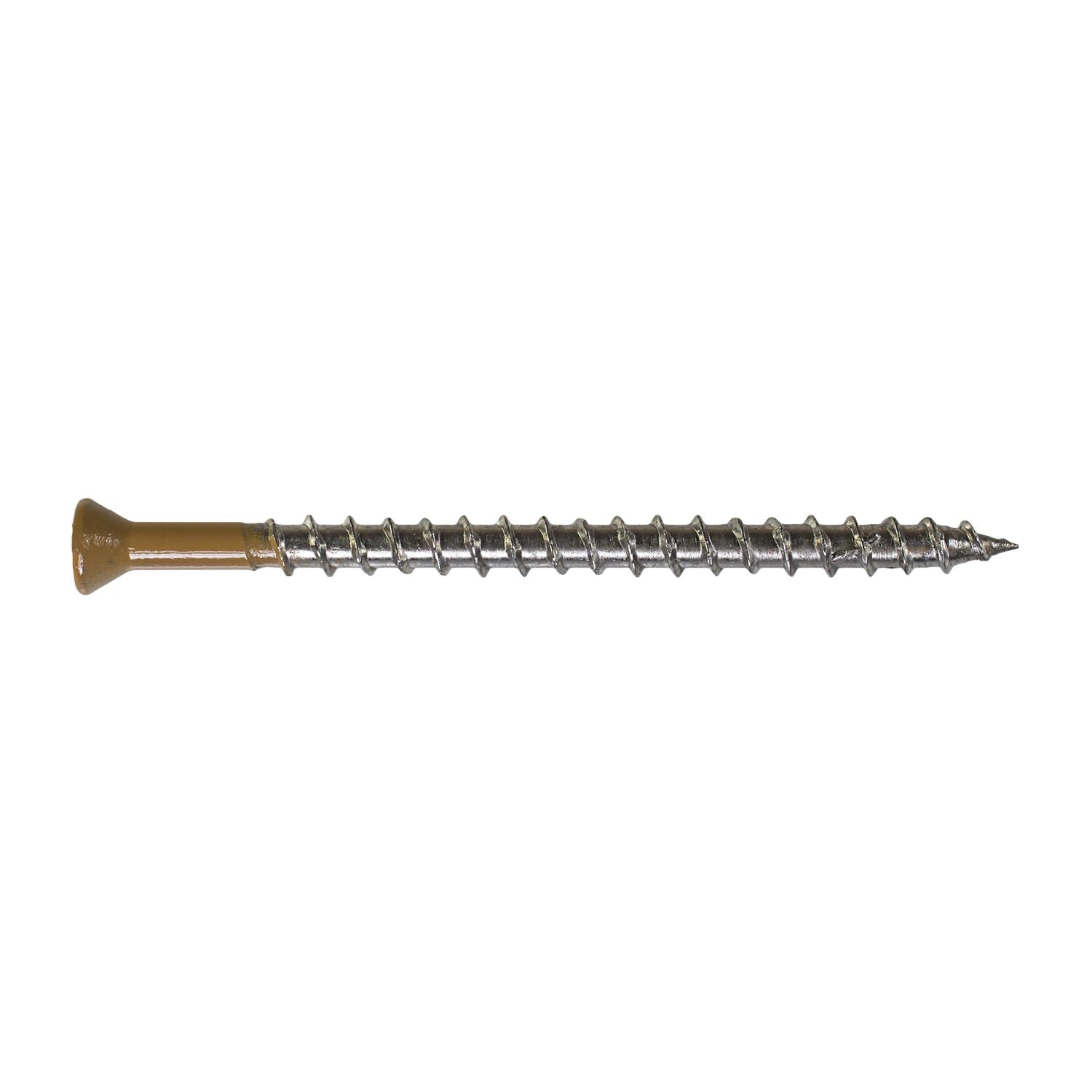 Simpson Strong-Tie DTH212S305TN02 Trim-Head Screw,  Sharp Point (Collated),  #7 x 3-1/2-in. #2 Square Type 305 Tan 02, 1000-Pack