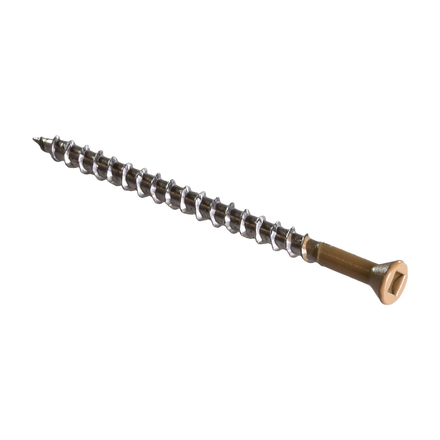 Simpson Strong-Tie DTH212S305TN02 Trim-Head Screw,  Sharp Point (Collated),  #7 x 3-1/2-in. #2 Square Type 305 Tan 02, 1000-Pack