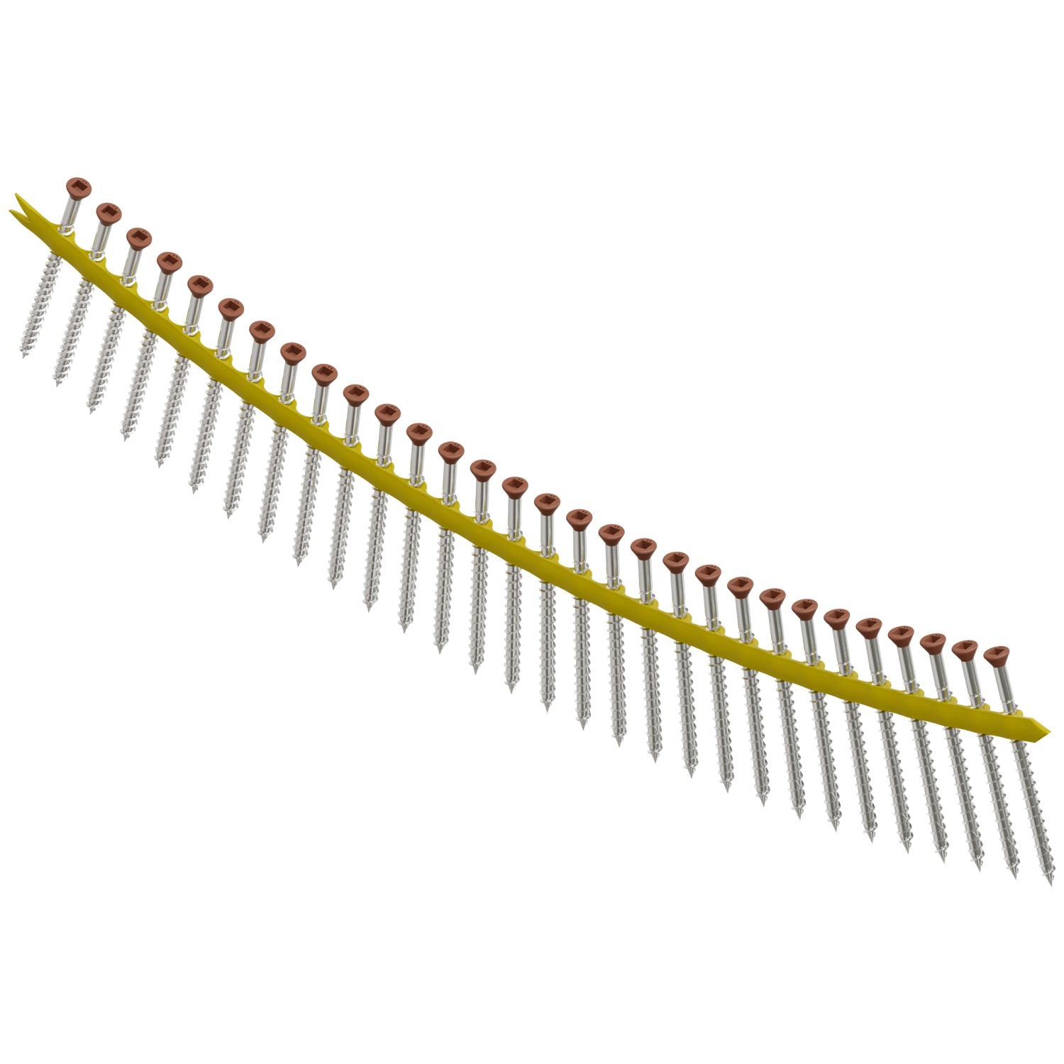 Simpson Strong-Tie DTH212S305TN03 Trim-Head Screw,  Sharp Point (Collated),  #7 x 3-1/2-in. #2 Square Type 305 Tan 03, 1000-Pack