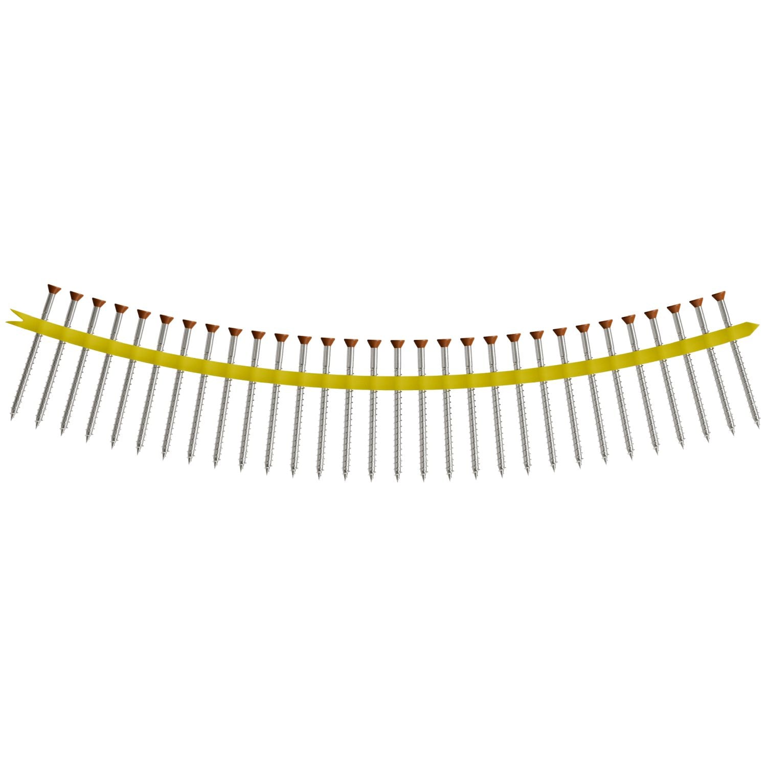Simpson Strong-Tie DTH212S305TN04 Trim-Head Screw,  Sharp Point (Collated),  #7 x 2-1/2-in. #2 Square Type 305 Tan 04, 1000-Pack