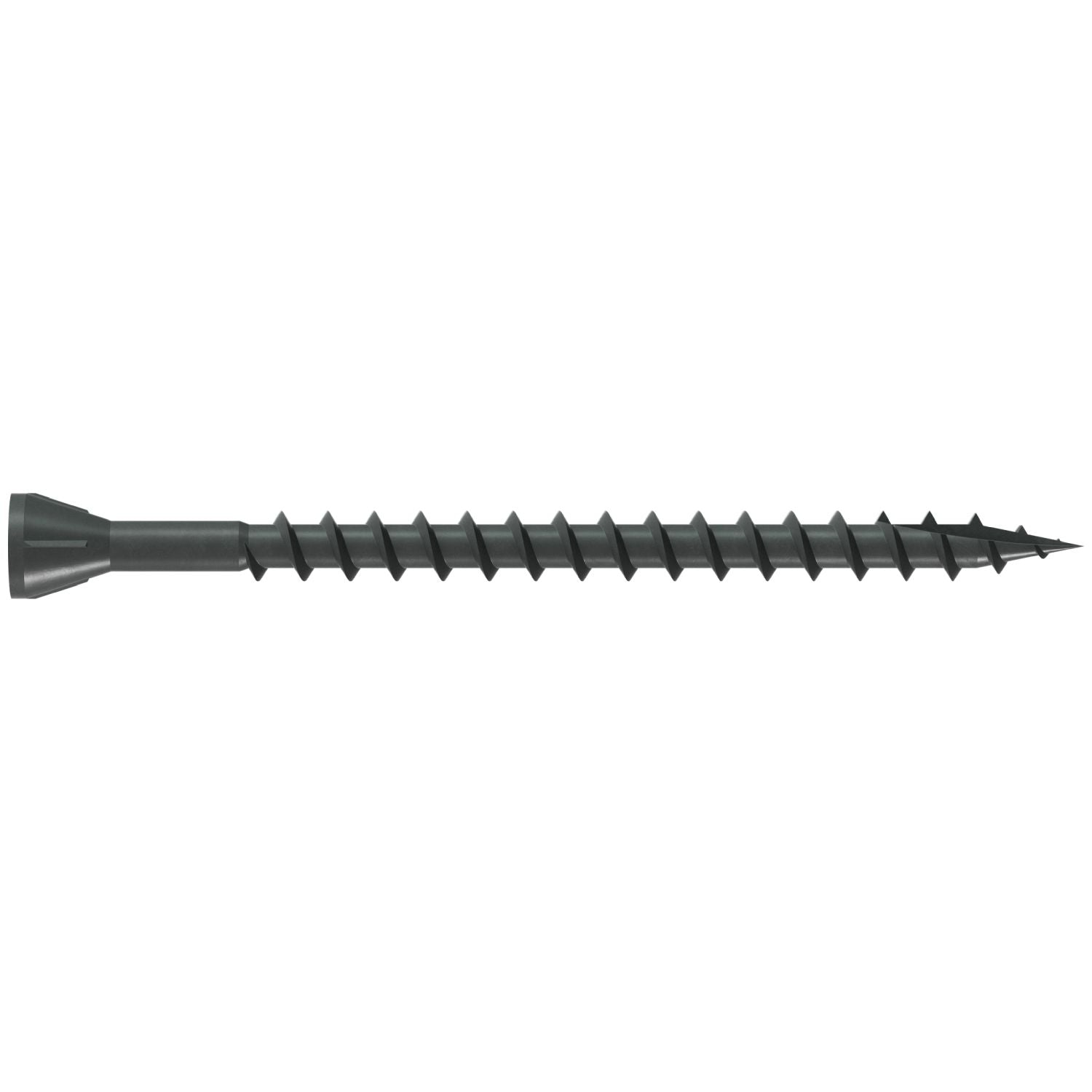 Simpson Strong-Tie DTHQ212S Trim-Head Screw, Type-17 Point,  #8 x 2-1/2-in. #2U Square Drive, Quik Guard, 1500-Pack