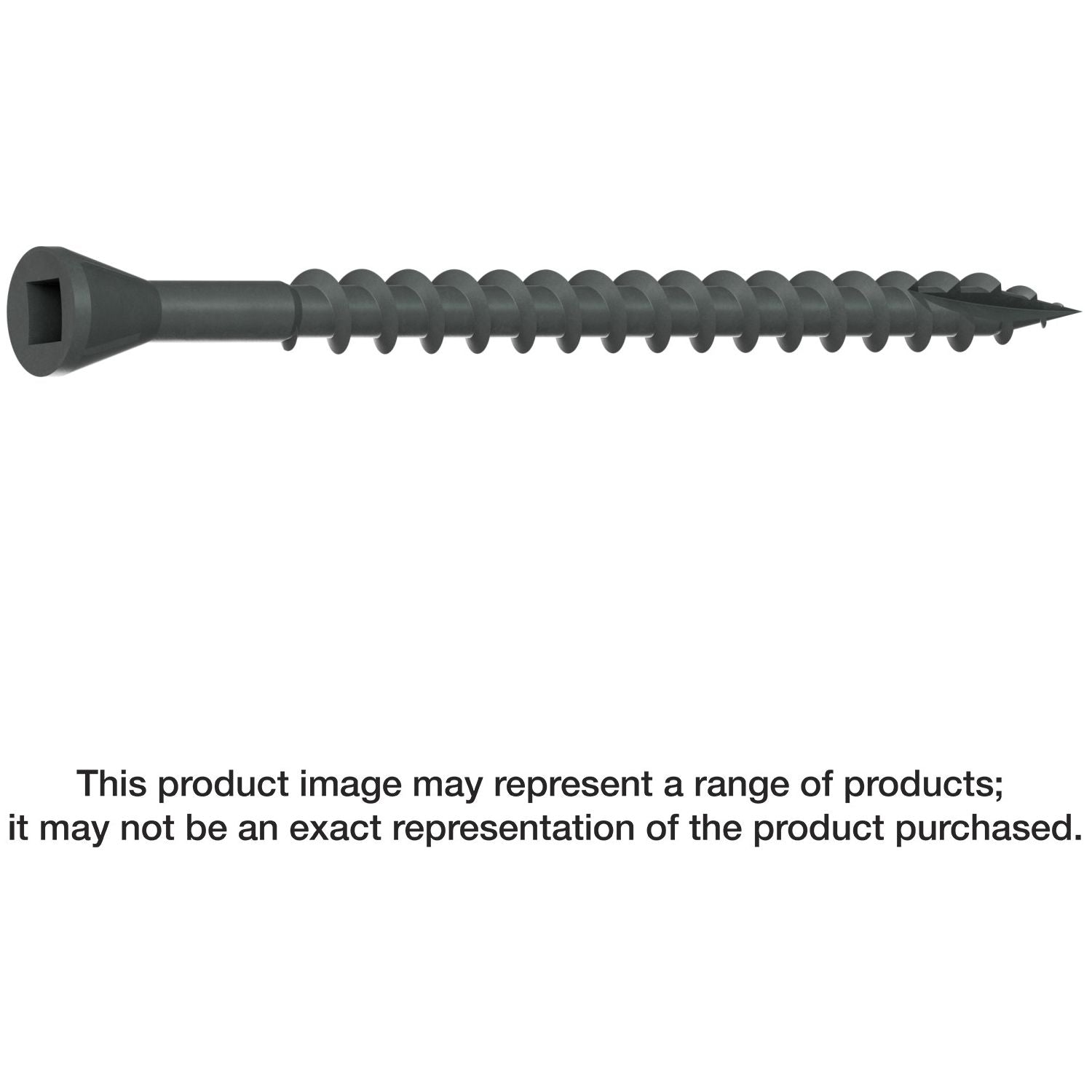 Simpson Strong-Tie DTHQ212S Trim-Head Screw, Type-17 Point,  #8 x 2-1/2-in. #2U Square Drive, Quik Guard, 1500-Pack