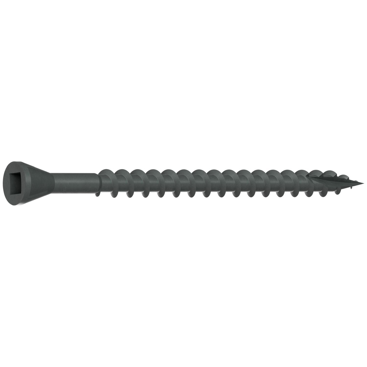 Simpson Strong-Tie DTHQ212S Trim-Head Screw, Type-17 Point,  #8 x 2-1/2-in. #2U Square Drive, Quik Guard, 1500-Pack