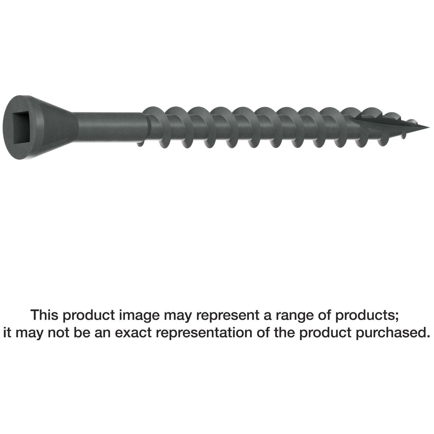 Simpson Strong-Tie DTHQ2S Trim-Head Screw, Type-17 Point,  #8 x 2-in. #2U Square Drive, Quik Guard, 2000-Pack