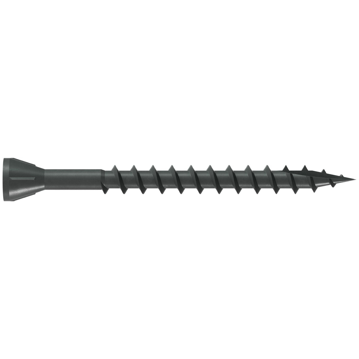 Simpson Strong-Tie DTHQ2S Trim-Head Screw, Type-17 Point,  #8 x 2-in. #2U Square Drive, Quik Guard, 2000-Pack