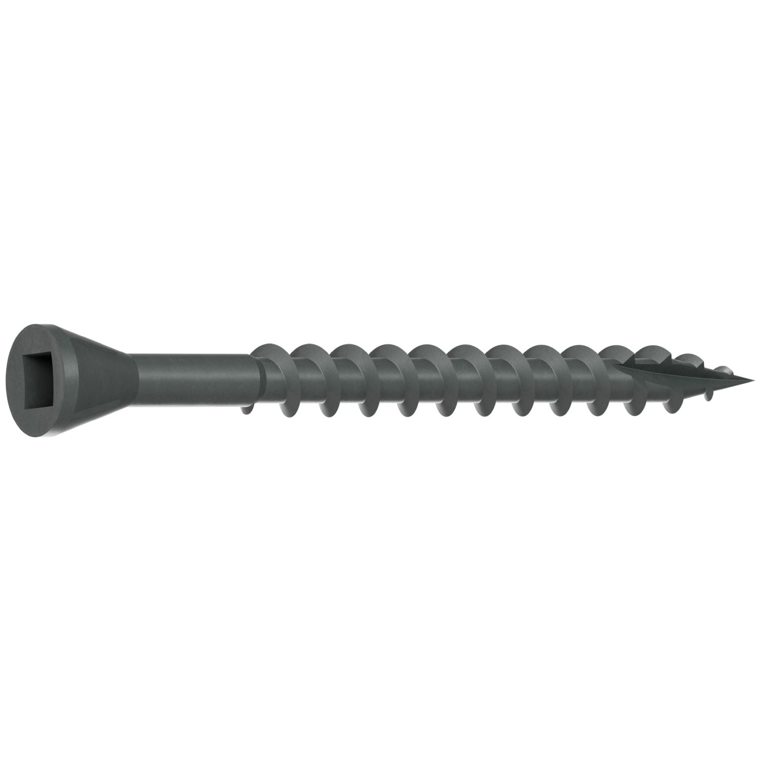 Simpson Strong-Tie DTHQ2S Trim-Head Screw, Type-17 Point,  #8 x 2-in. #2U Square Drive, Quik Guard, 2000-Pack