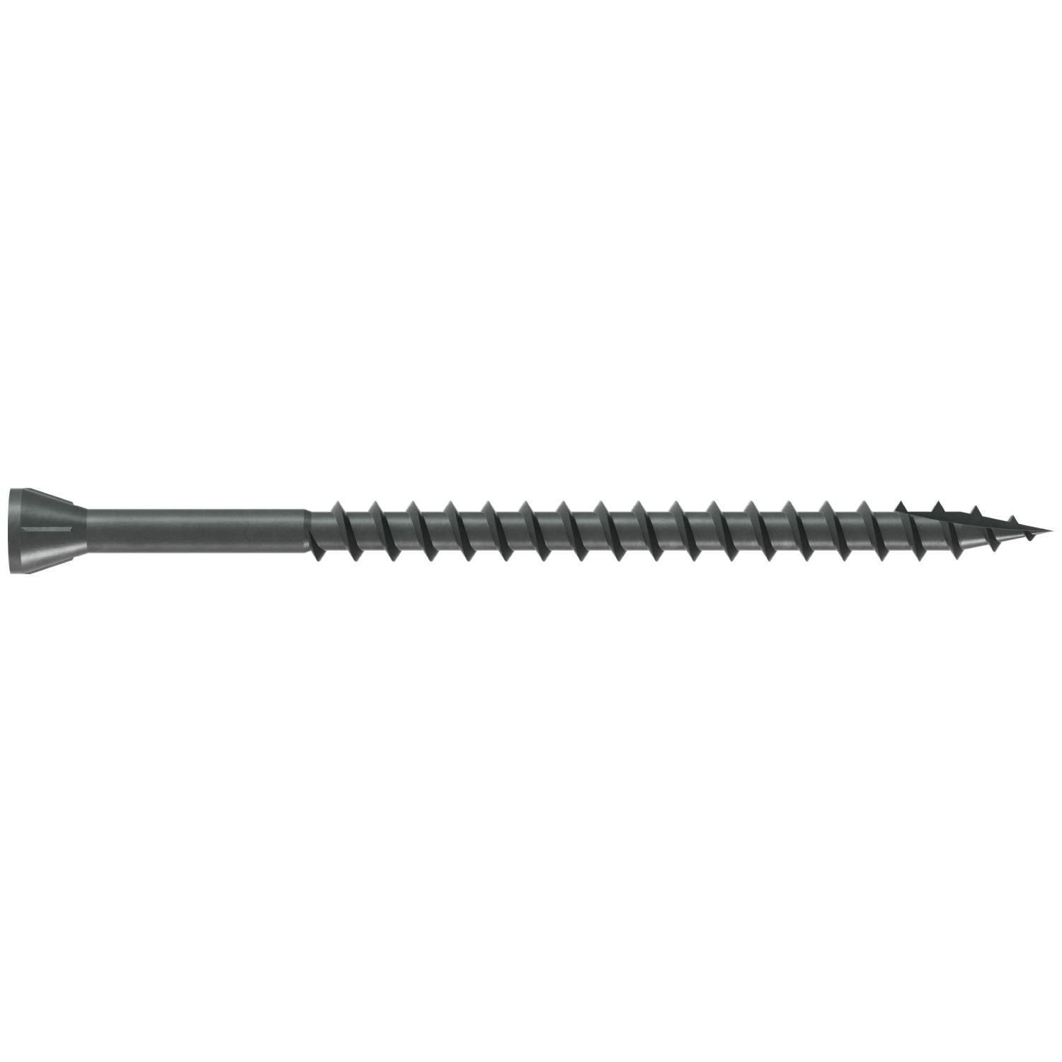 Simpson Strong-Tie DTHQ3S Trim-Head Screw, Type-17 Point,  #8 x 3-in. #2U Square Drive, Quik Guard, 1000-Pack