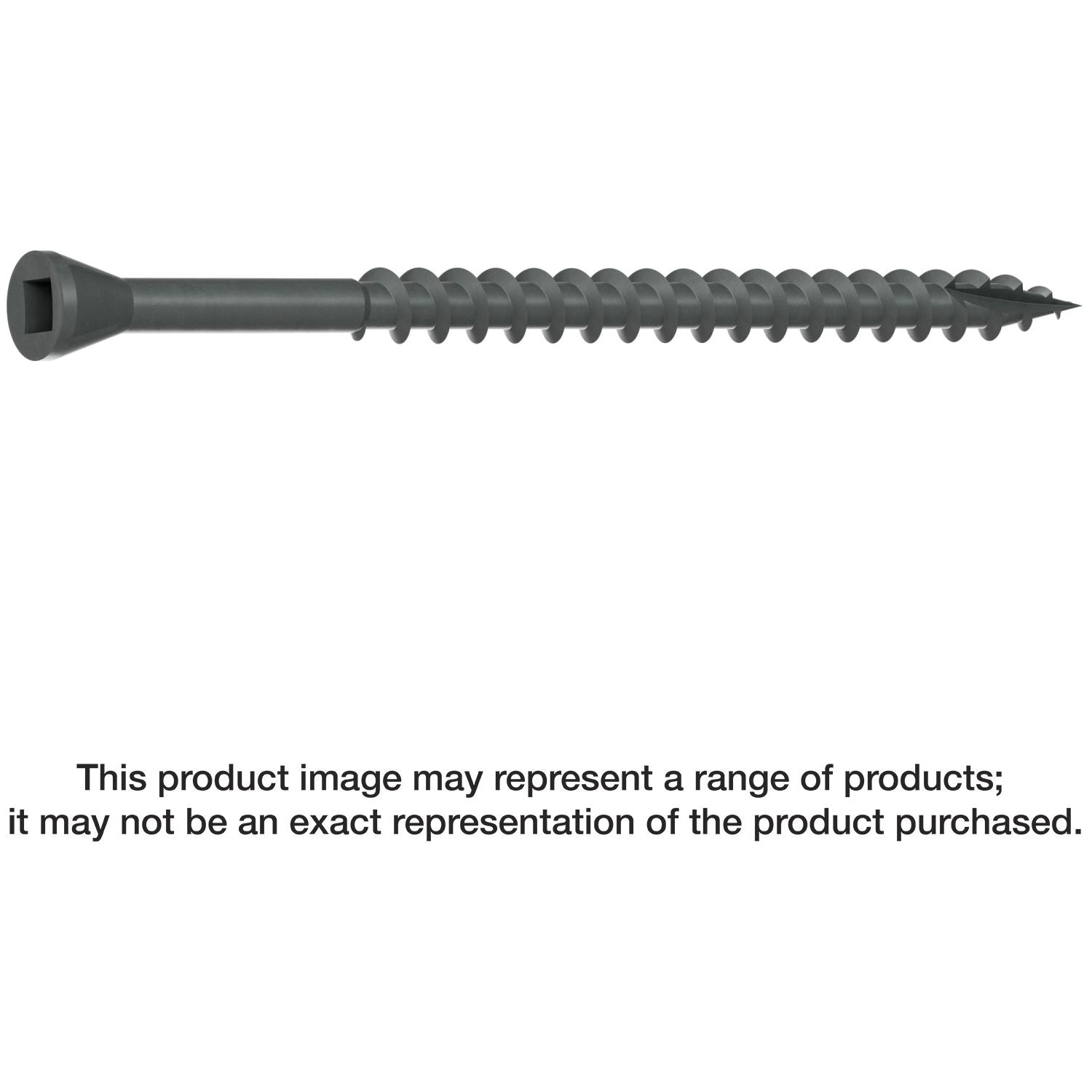 Simpson Strong-Tie DTHQ3S Trim-Head Screw, Type-17 Point,  #8 x 3-in. #2U Square Drive, Quik Guard, 1000-Pack