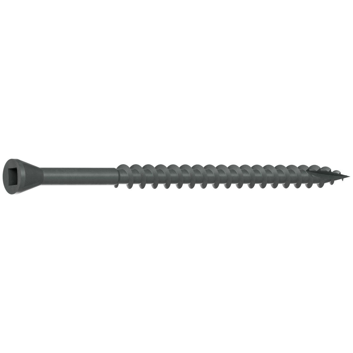 Simpson Strong-Tie DTHQ3S Trim-Head Screw, Type-17 Point,  #8 x 3-in. #2U Square Drive, Quik Guard, 1000-Pack
