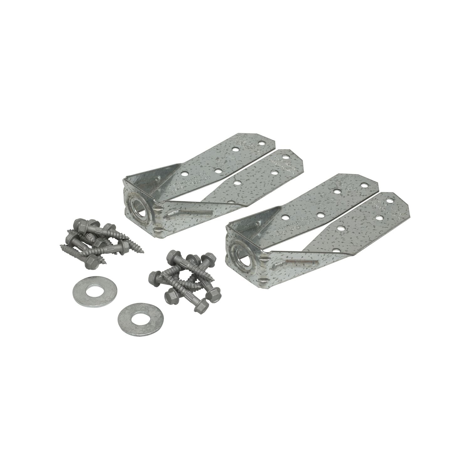 Simpson Strong-Tie DTT2Z-R2 DTT2Z ZMAX Galvanized Deck Tension Tie for 2x with 1-1/2-in. SDS Screws, 2-Pack