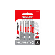 Diablo DTV2-S6 2 Inch Torx Drive Bit Assorted Pack , 6-Piece