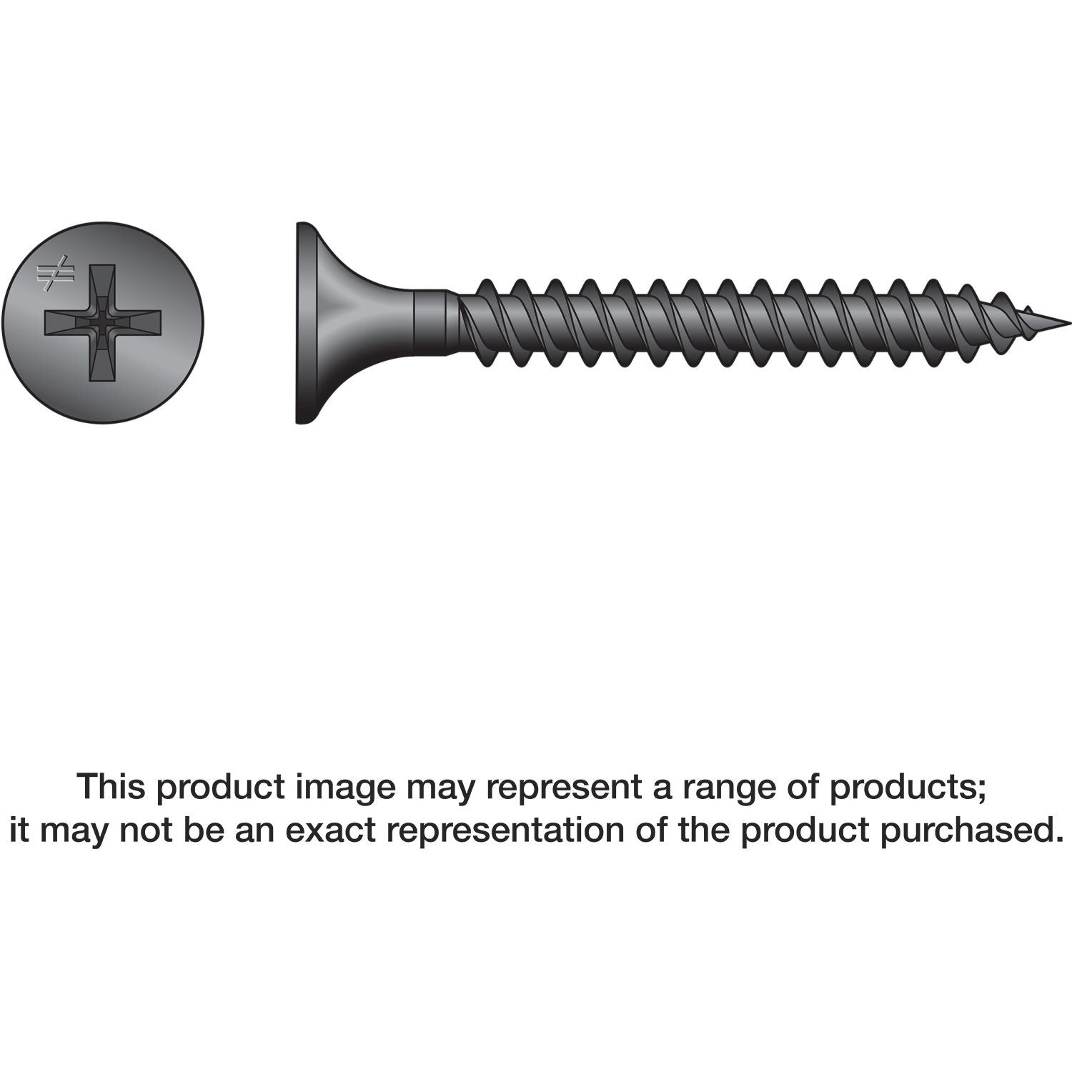 Simpson Strong-Tie DWF158PS DWF Drywall-to-CFS Screw (Collated),  #6 x 1-5/8-in. #2 Phillips Bugle Head, 2500-Pack